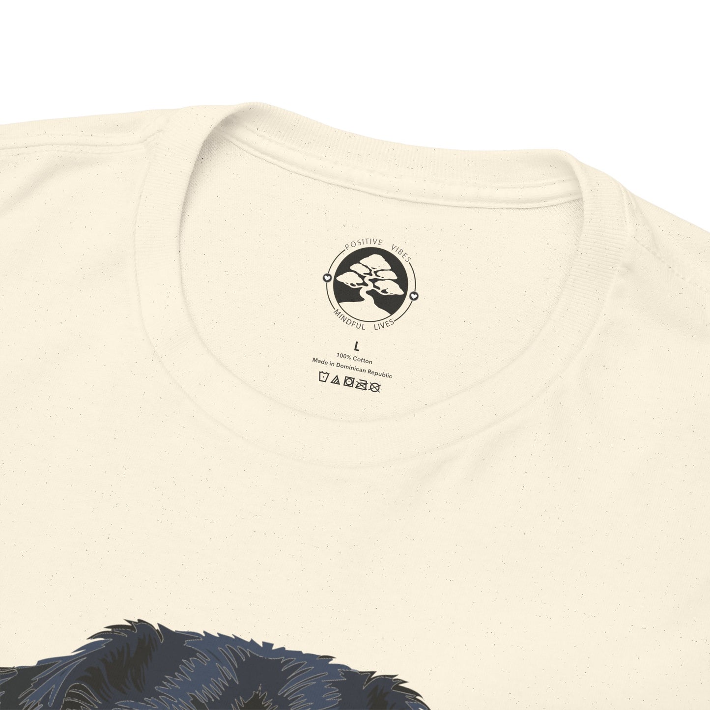Camiseta unisex de algodón grueso Rottweiler - Power Wraped in Lover