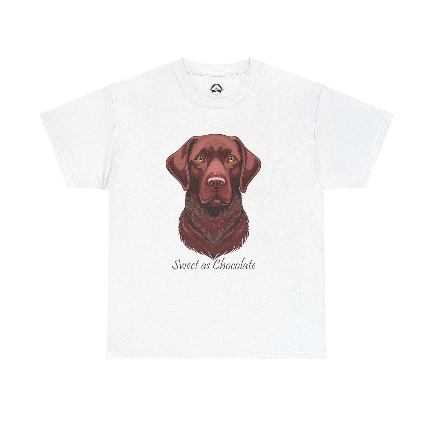 Labrador Chocolate - Camiseta unisex de algodón grueso con el dulce sabor del perro chocolate