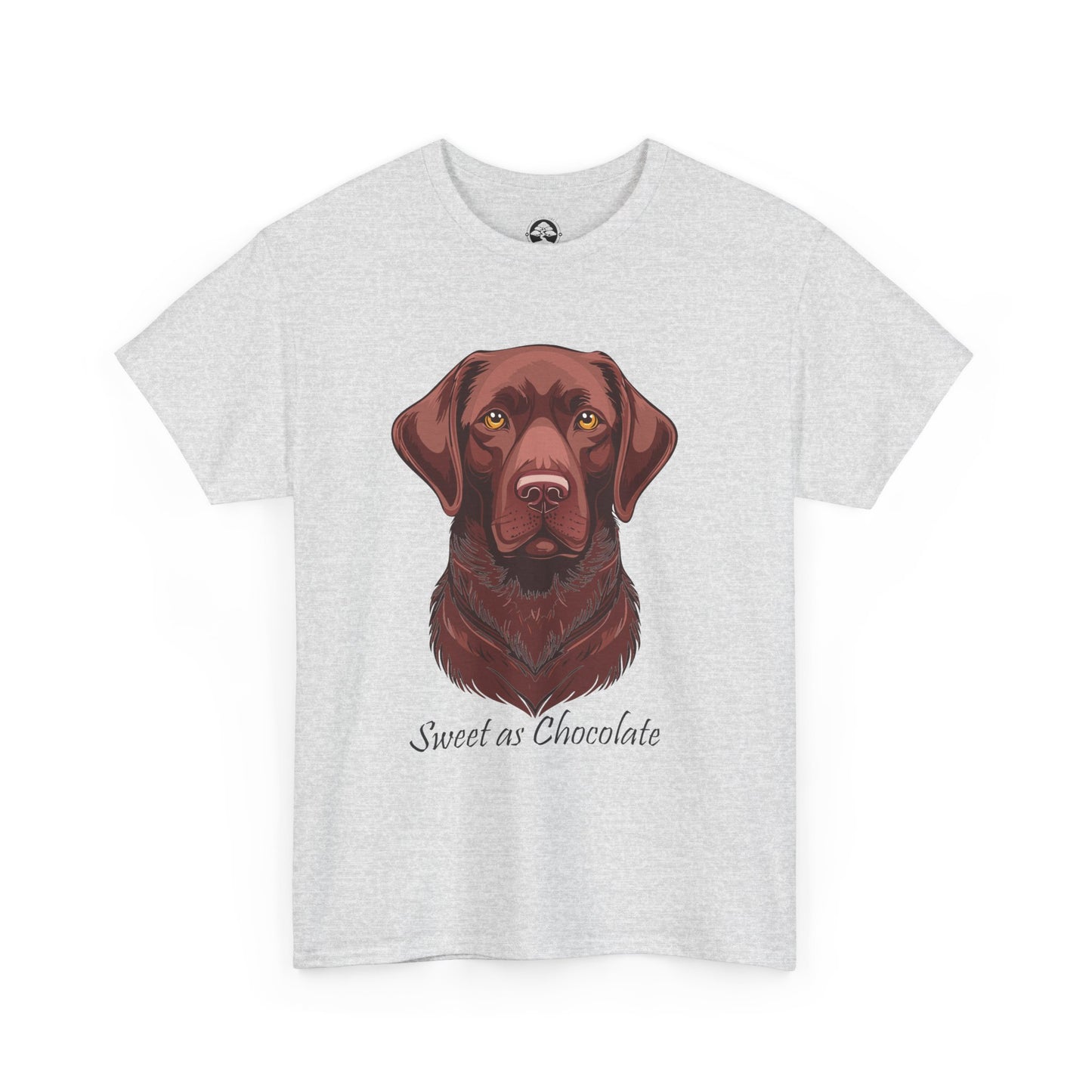 Labrador Chocolate - Camiseta unisex de algodón grueso con el dulce sabor del perro chocolate