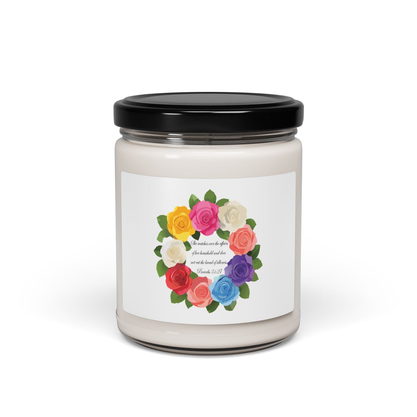 Inspirational Floral Scented Soy Candle for Mom- 9oz - Perfect Gift for Self-Care & Celebrations
