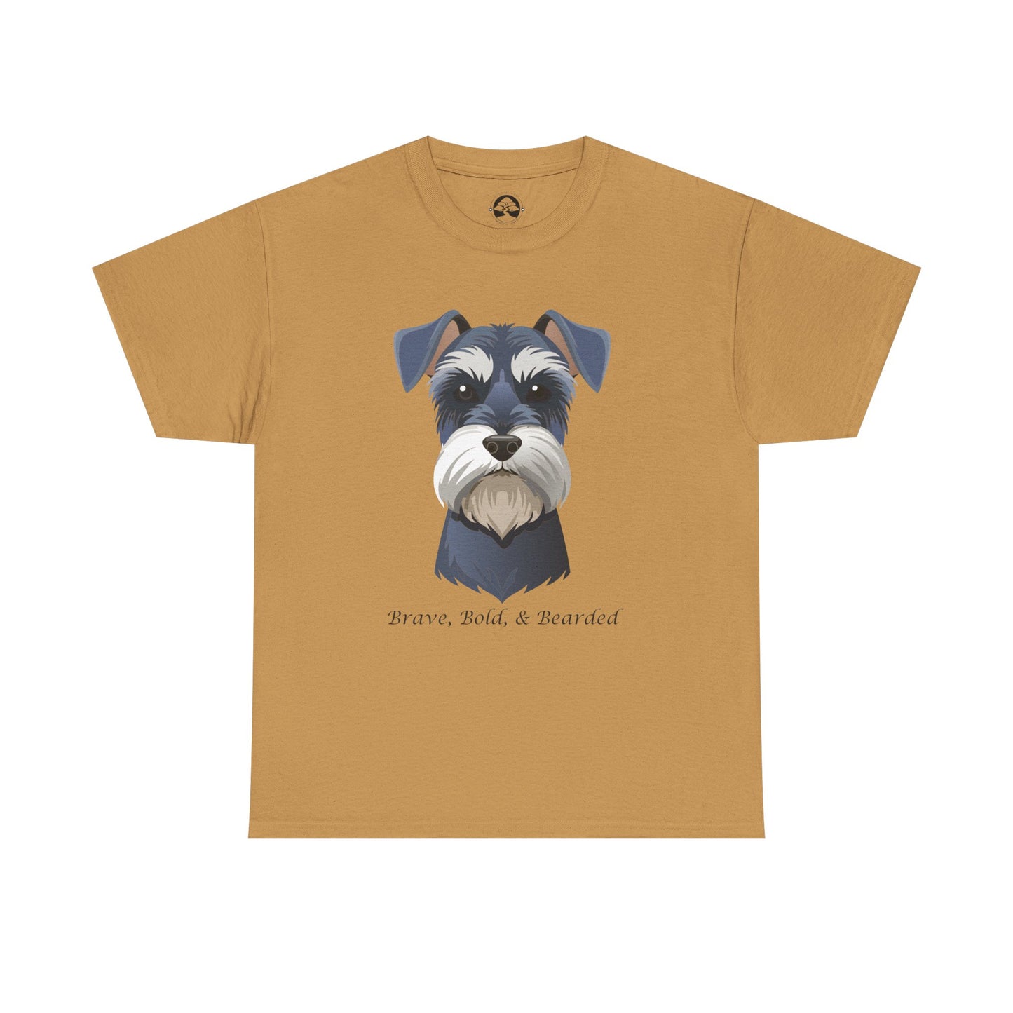 Miniature Schnauzer - Brave, Bold & Bearded Unisex Heavy Cotton T-Shirt