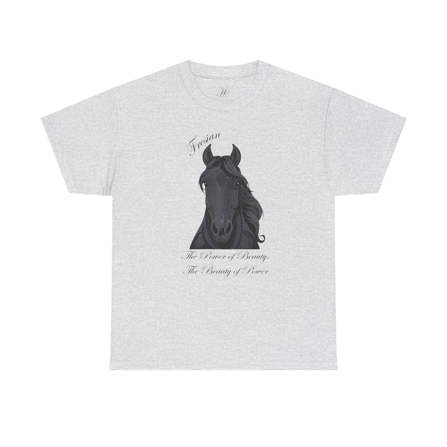 Fresian Horse Tee - Unisex Heavy Cotton T-Shirt