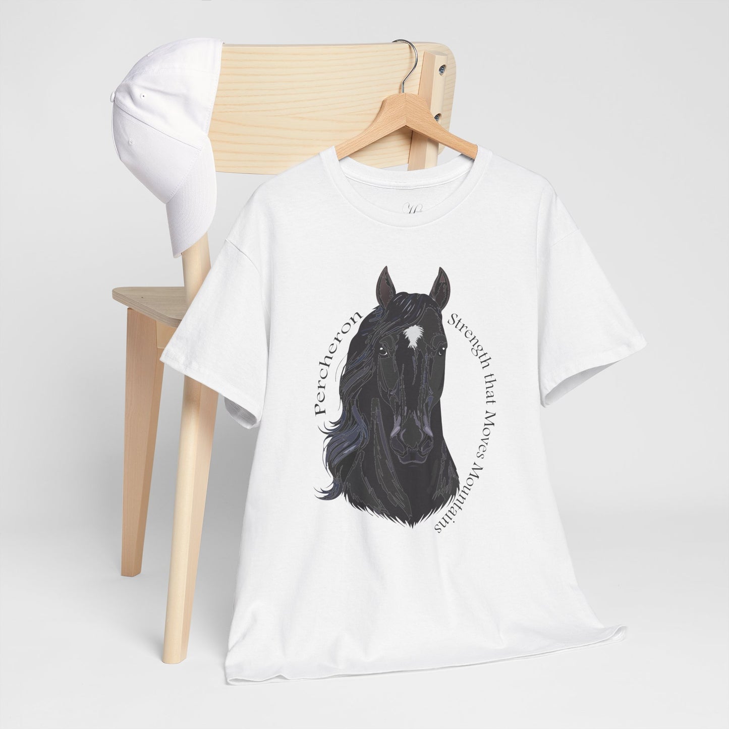 Percheron Unisex Heavy Cotton Tee - Horse Design
