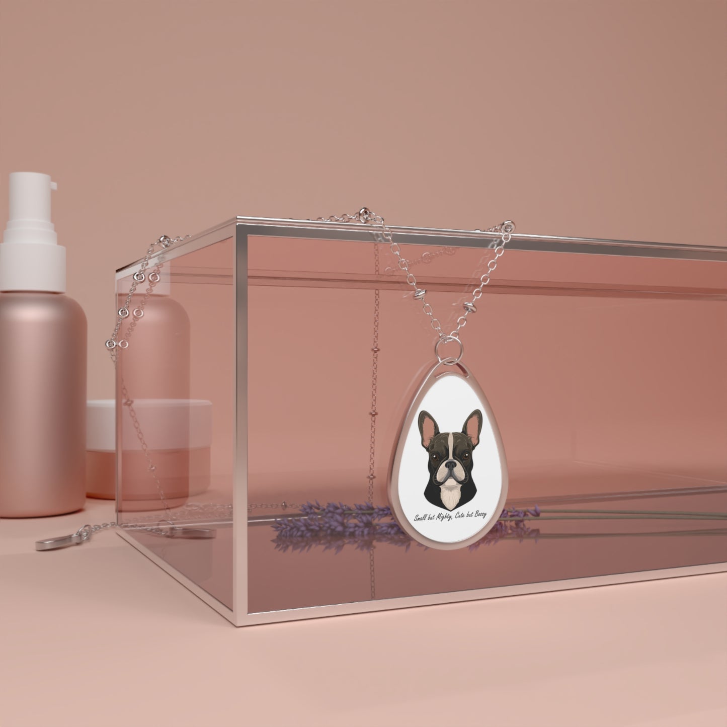 French Bulldog Oval Necklace - Adorable Pet Lover Jewelry