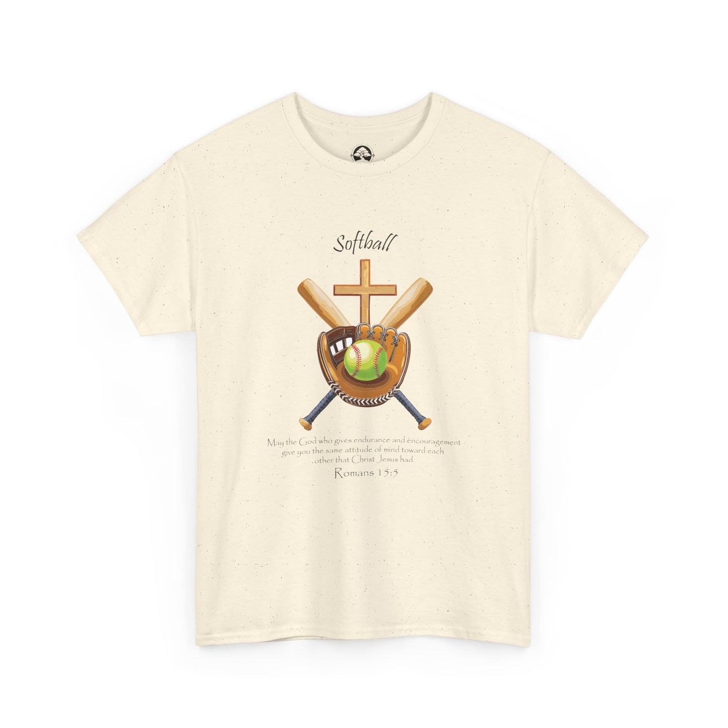 Camiseta unisex de algodón grueso "Softball Faith": perfecta para jugadores y aficionados