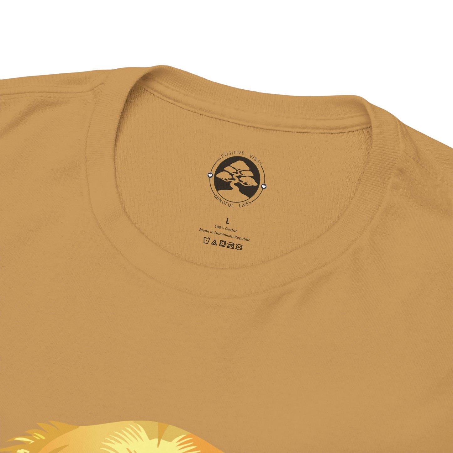 Golden Retriever - Camiseta unisex de algodón grueso con sol y sonrisas doradas