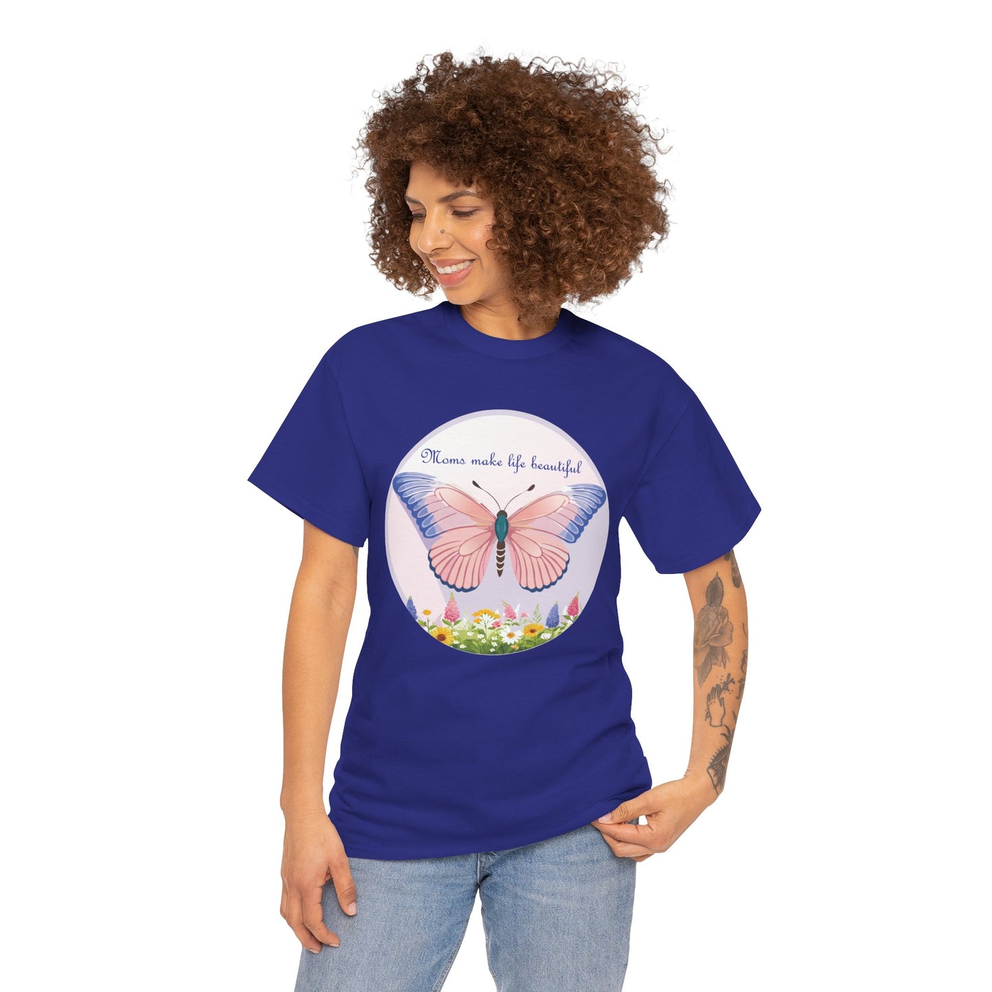 Mom Makes Life Beautiful Butterfly Tee