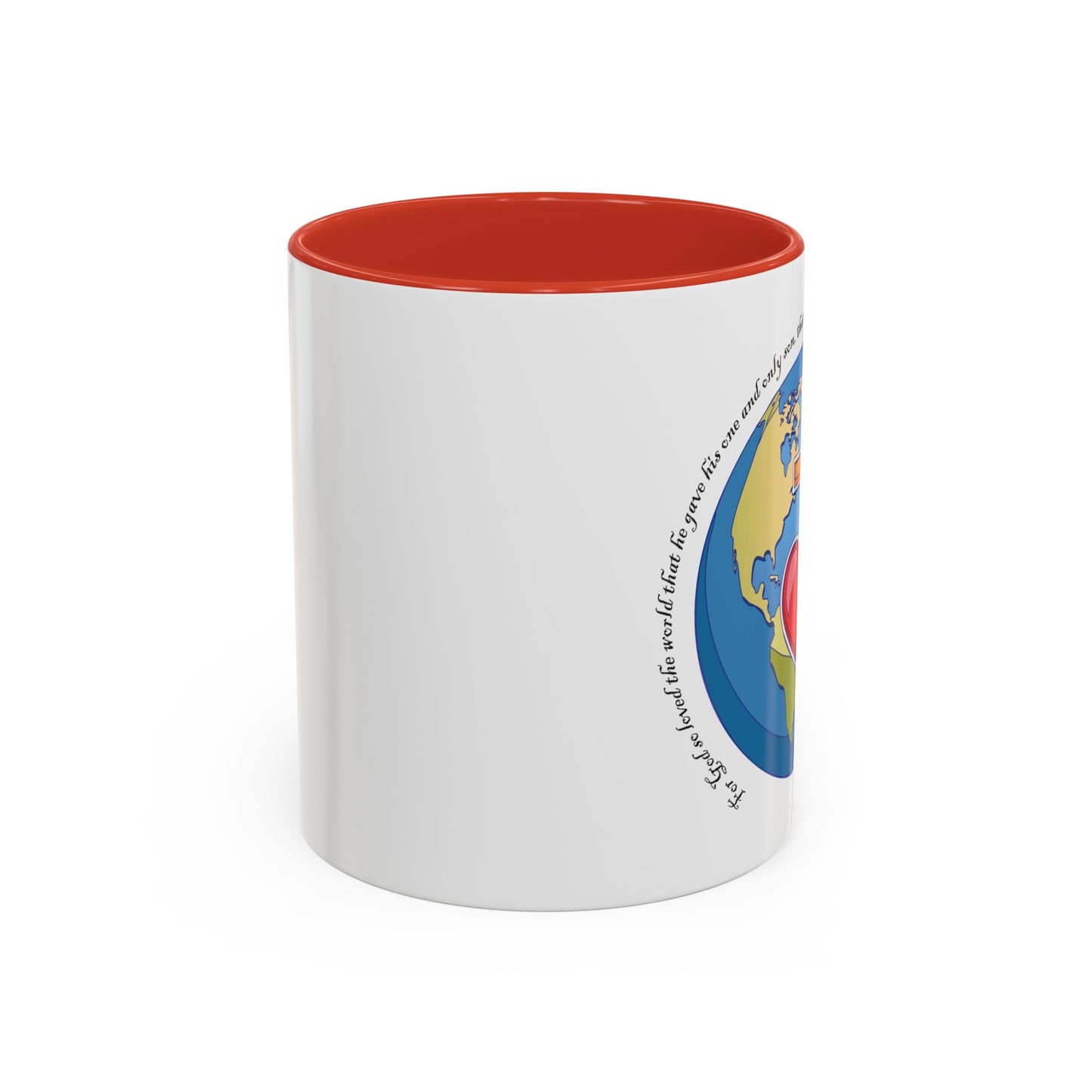 Taza de café con acento inspirador: diseño de fe y amor, perfecta para la motivación diaria.