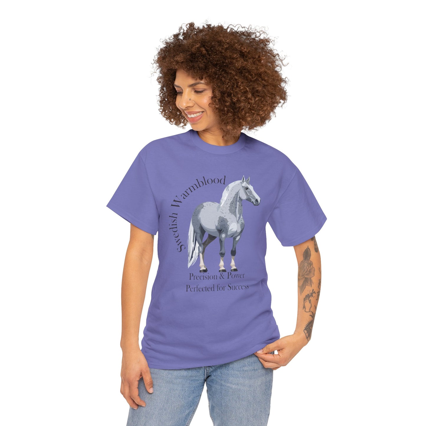 Swedish Warmblood Horse Tee - Precision & Power Design