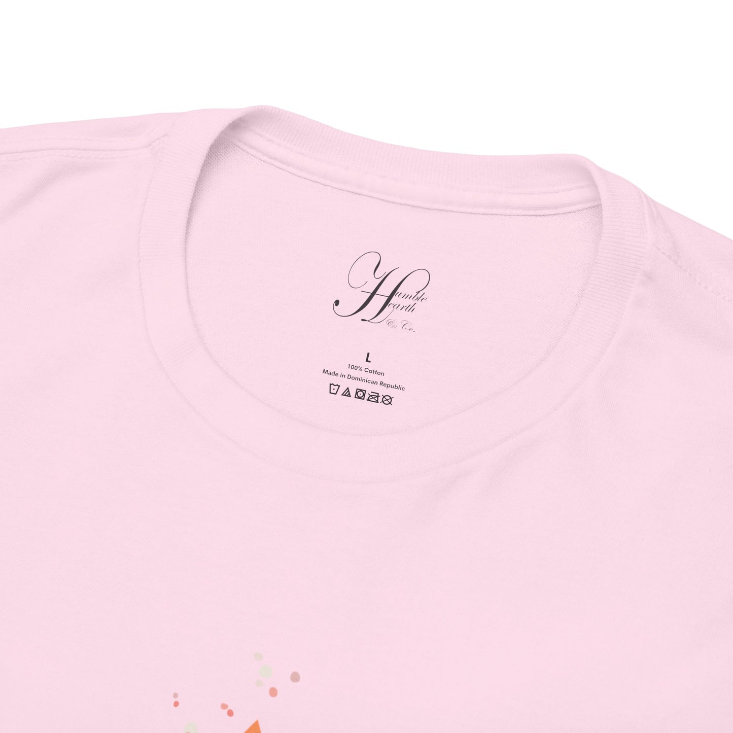 Floral Heart Quote for Mom Unisex Heavy Cotton Tee - Celebrate Love and Life