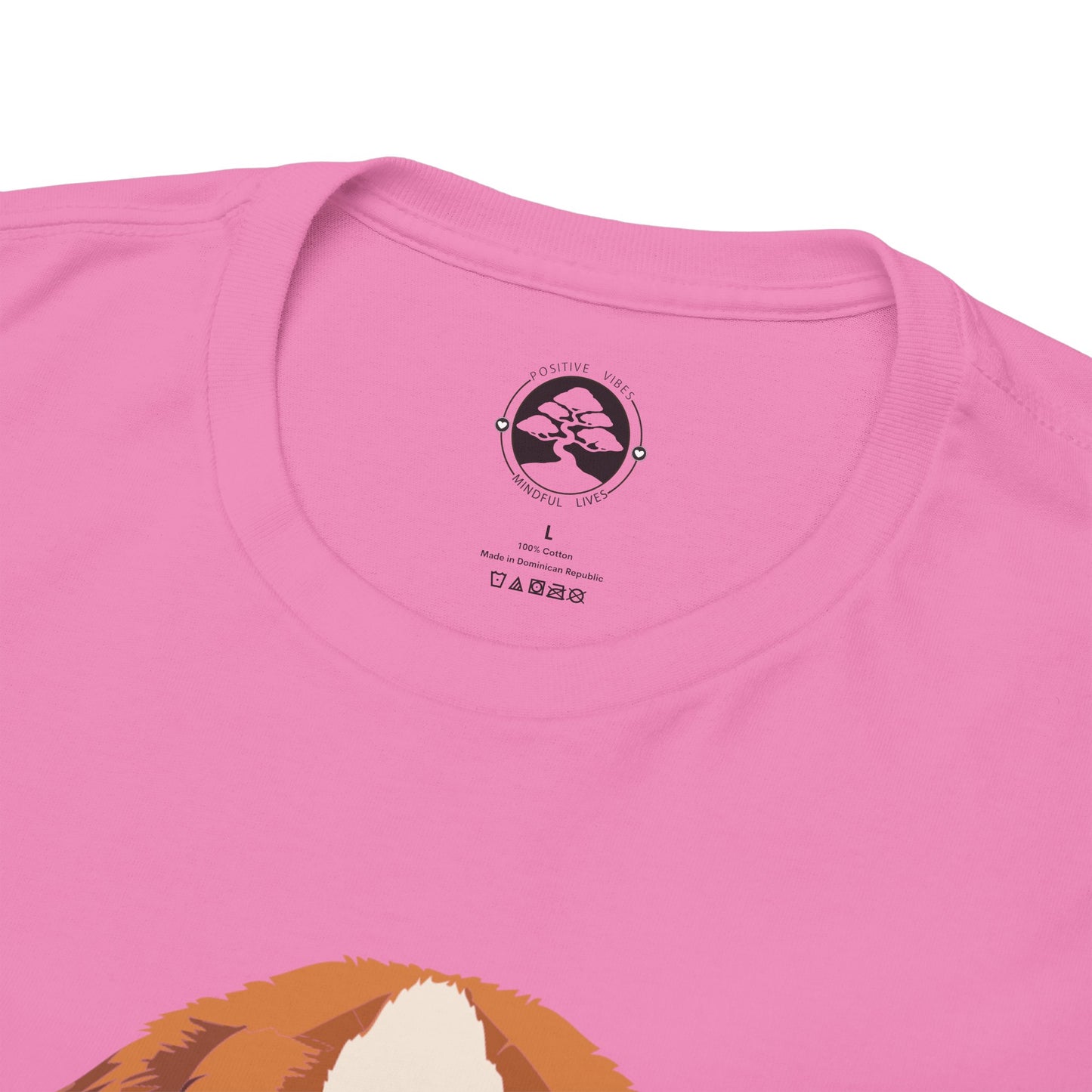 Camiseta unisex de algodón grueso con diseño de San Bernardo: Un abrazo en forma de perro