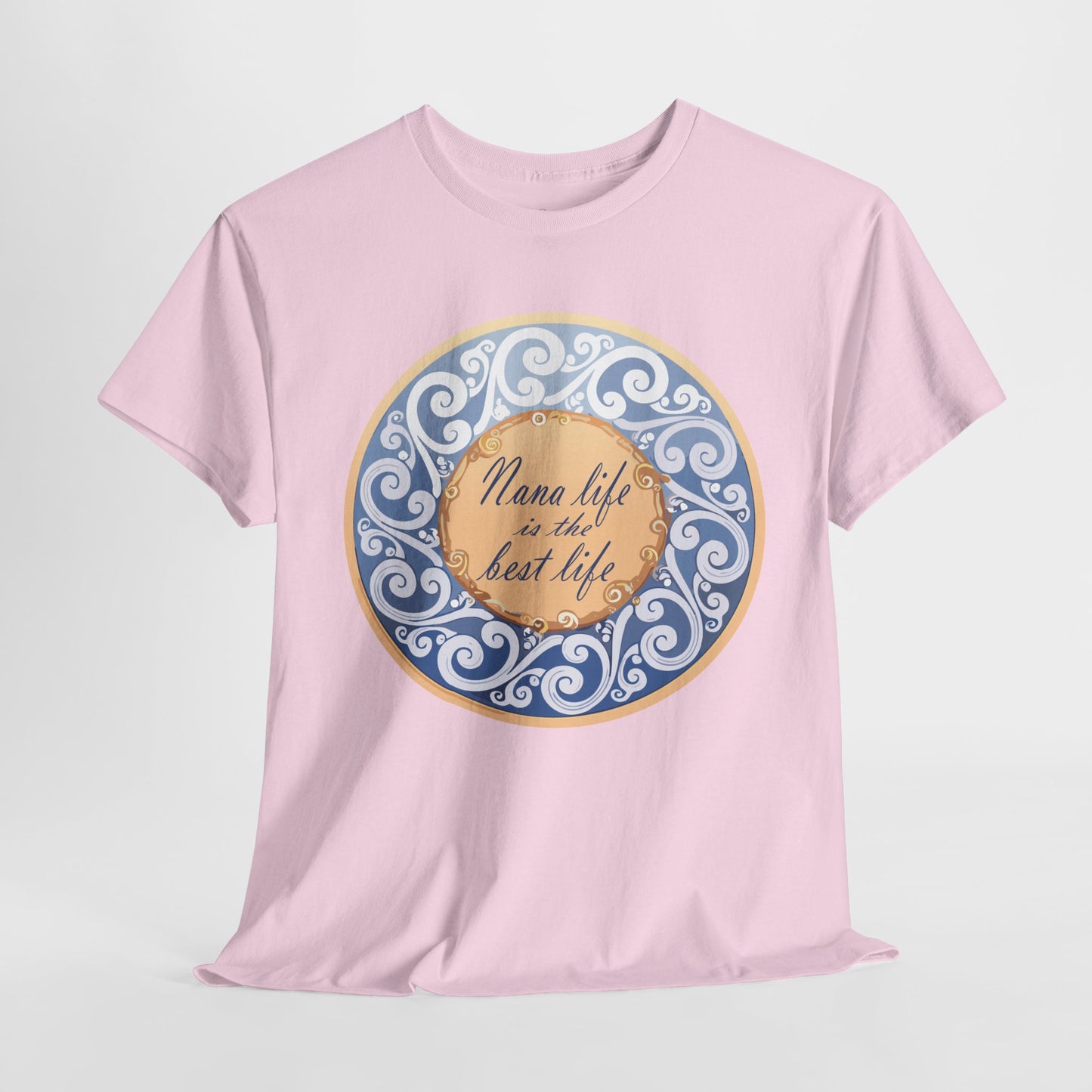 Motivational Unisex Heavy Cotton Tee - "Nana Life is the Best Life"