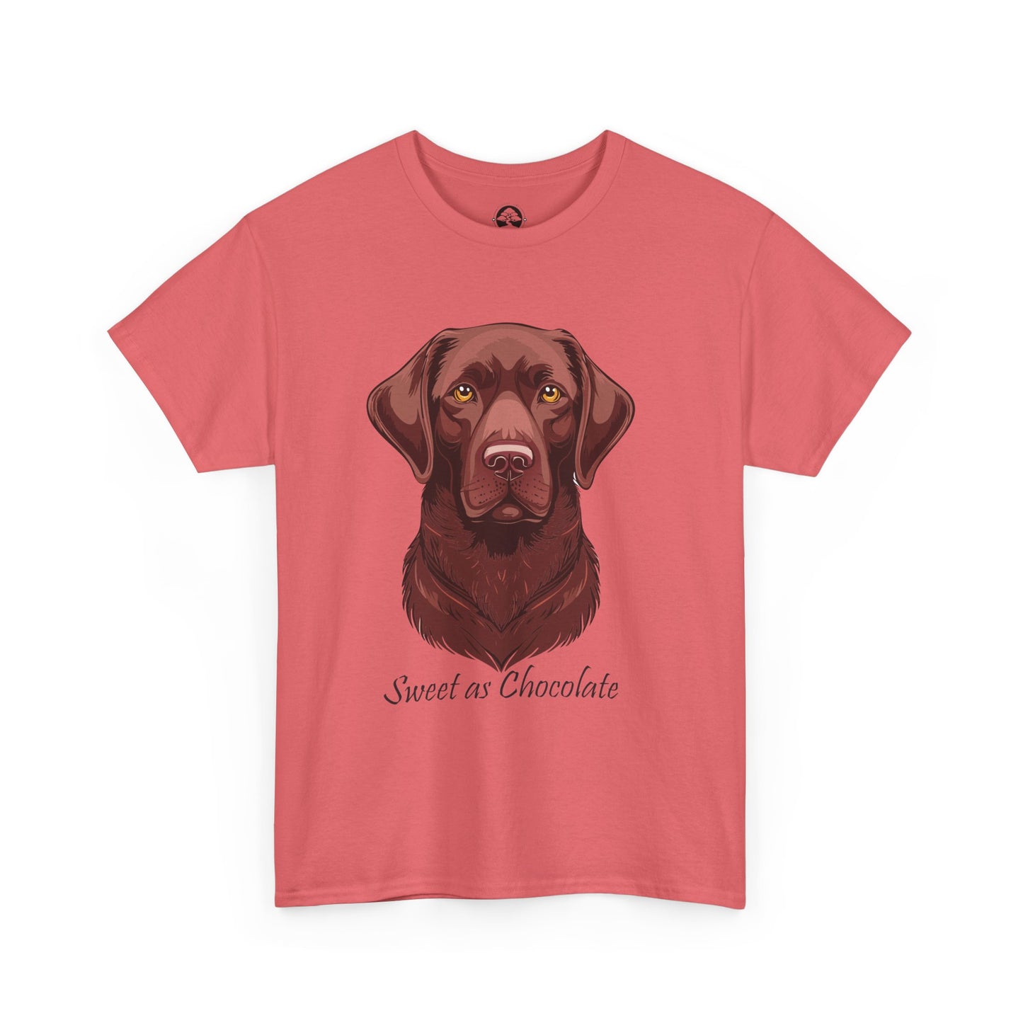 Labrador Chocolate - Camiseta unisex de algodón grueso con el dulce sabor del perro chocolate