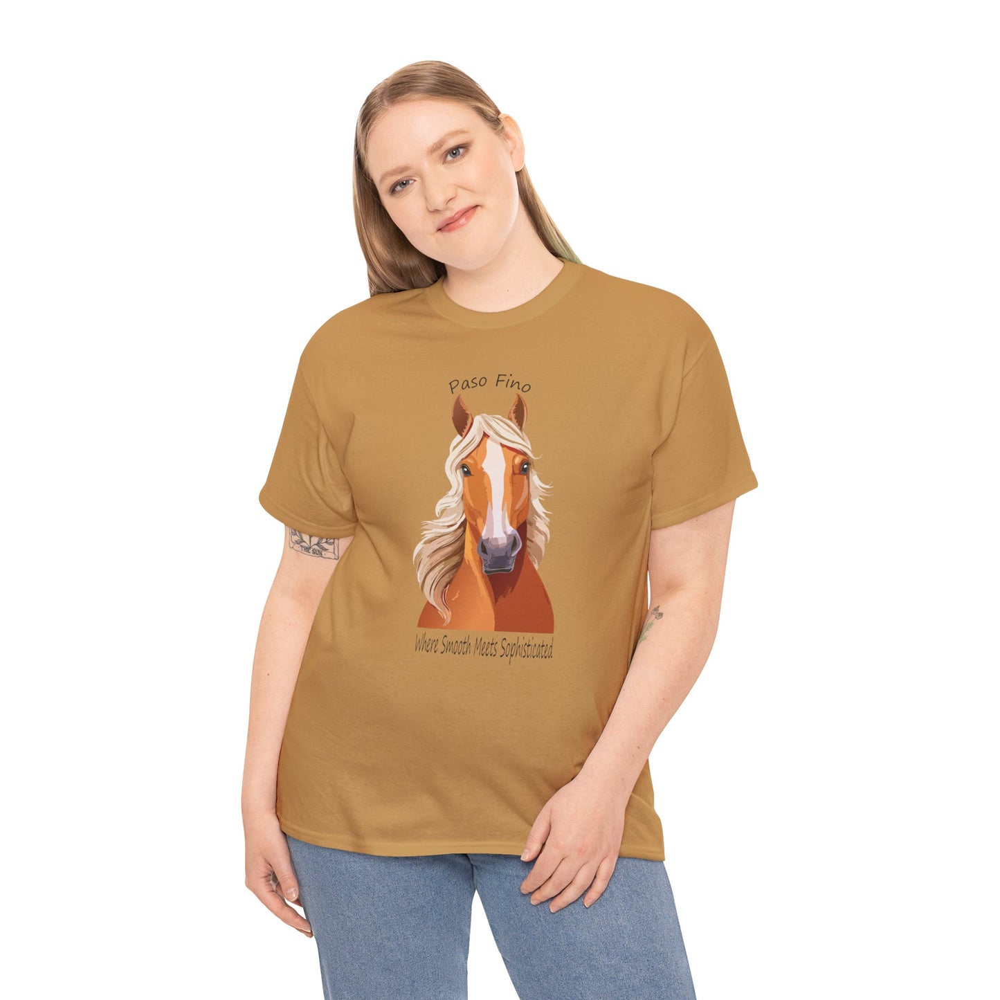 Paso Fino Horse Unisex Heavy Cotton Tee - Perfect Gift for Horse Lovers