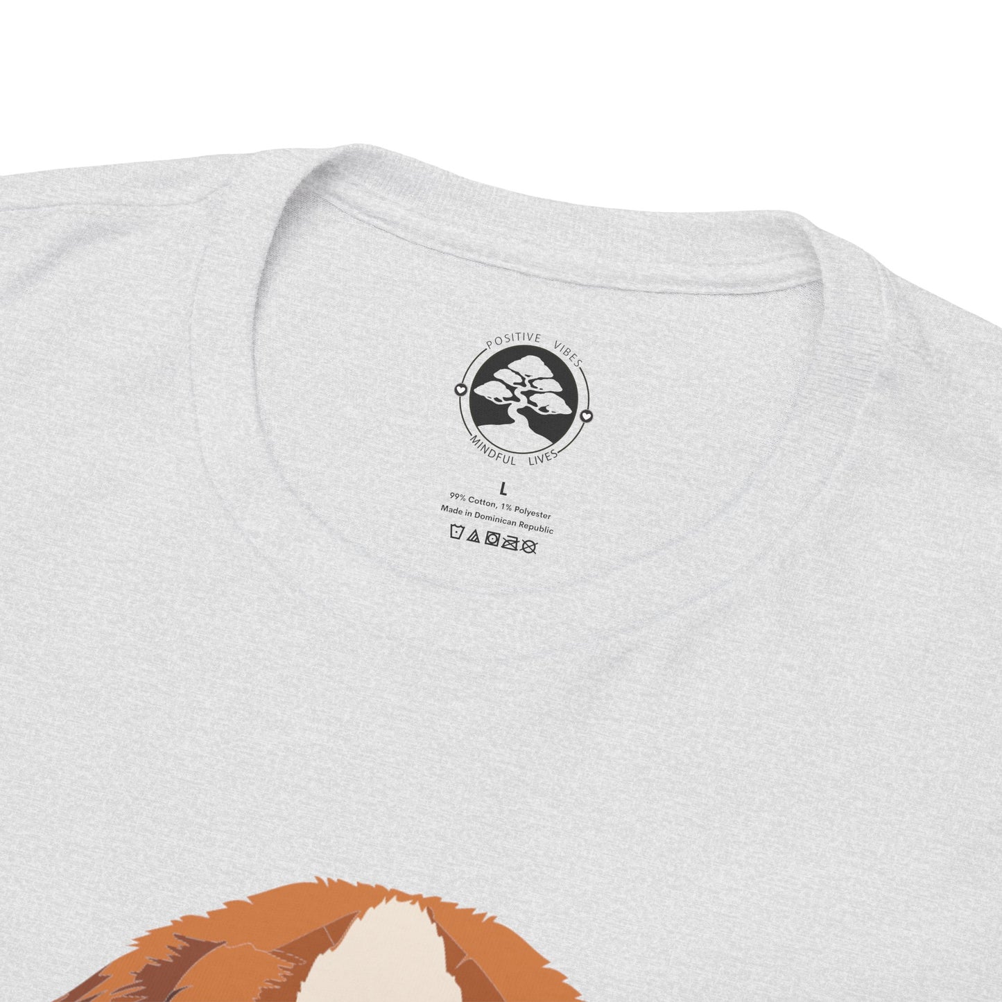 Camiseta unisex de algodón grueso con diseño de San Bernardo: Un abrazo en forma de perro