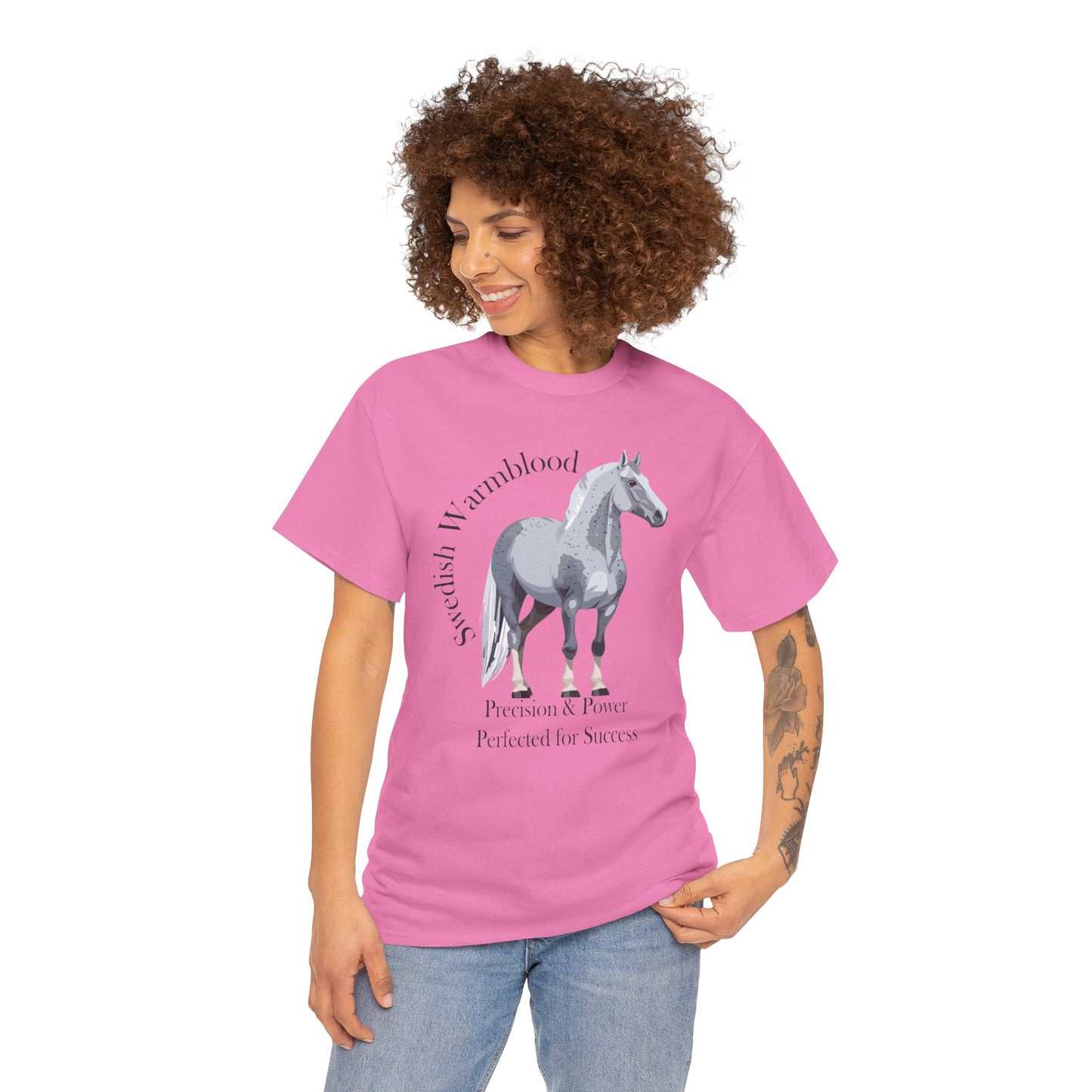 Swedish Warmblood Horse Tee - Precision & Power Design