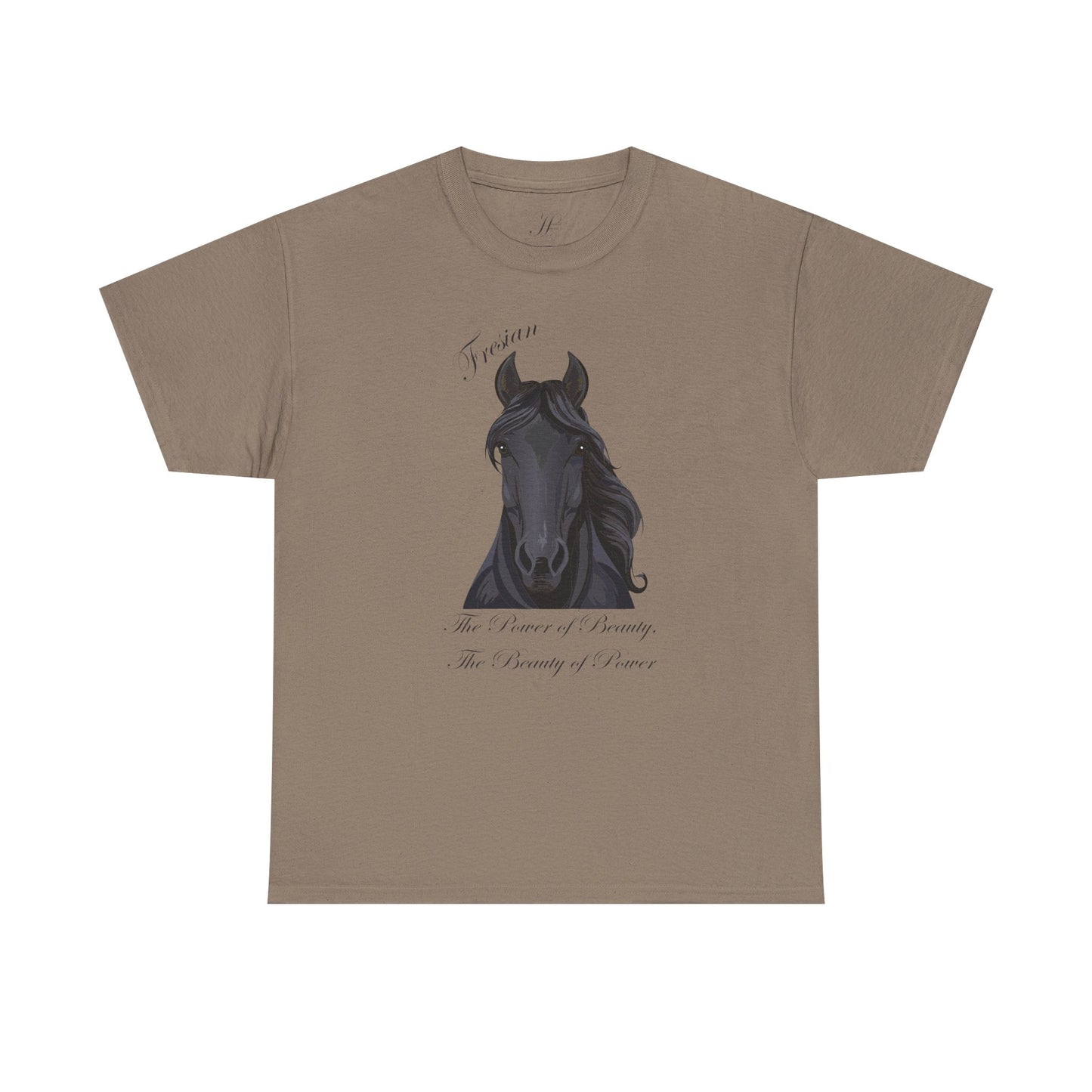 Fresian Horse Tee - Unisex Heavy Cotton T-Shirt