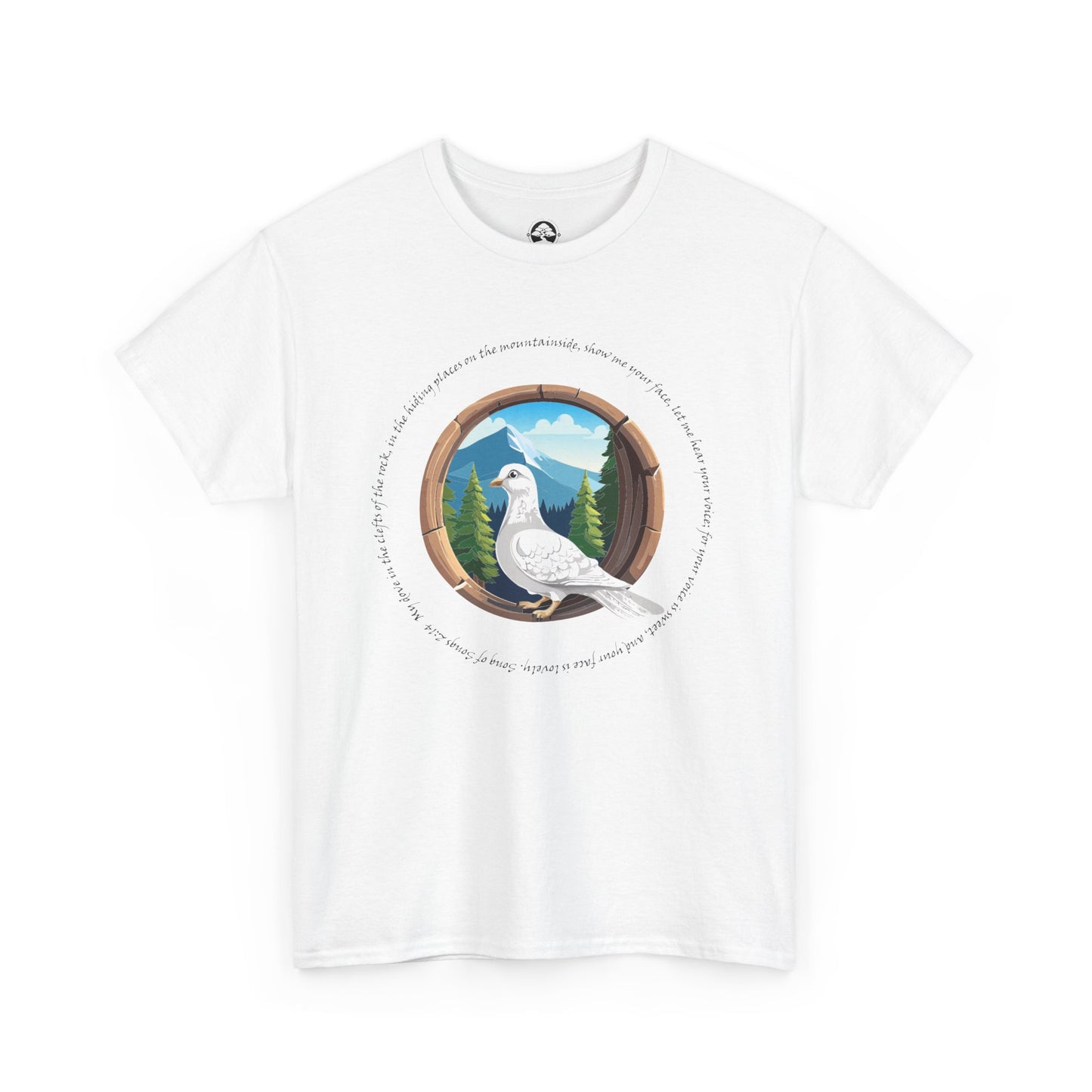 Camiseta unisex de algodón grueso inspirada en la naturaleza - con escritura