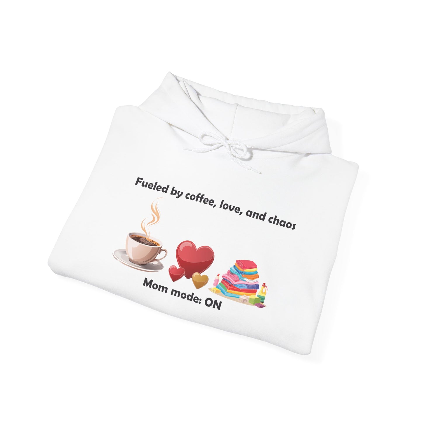 Mom Life Sweatshirt - Fueled by Coffee, Love, and Chaos
