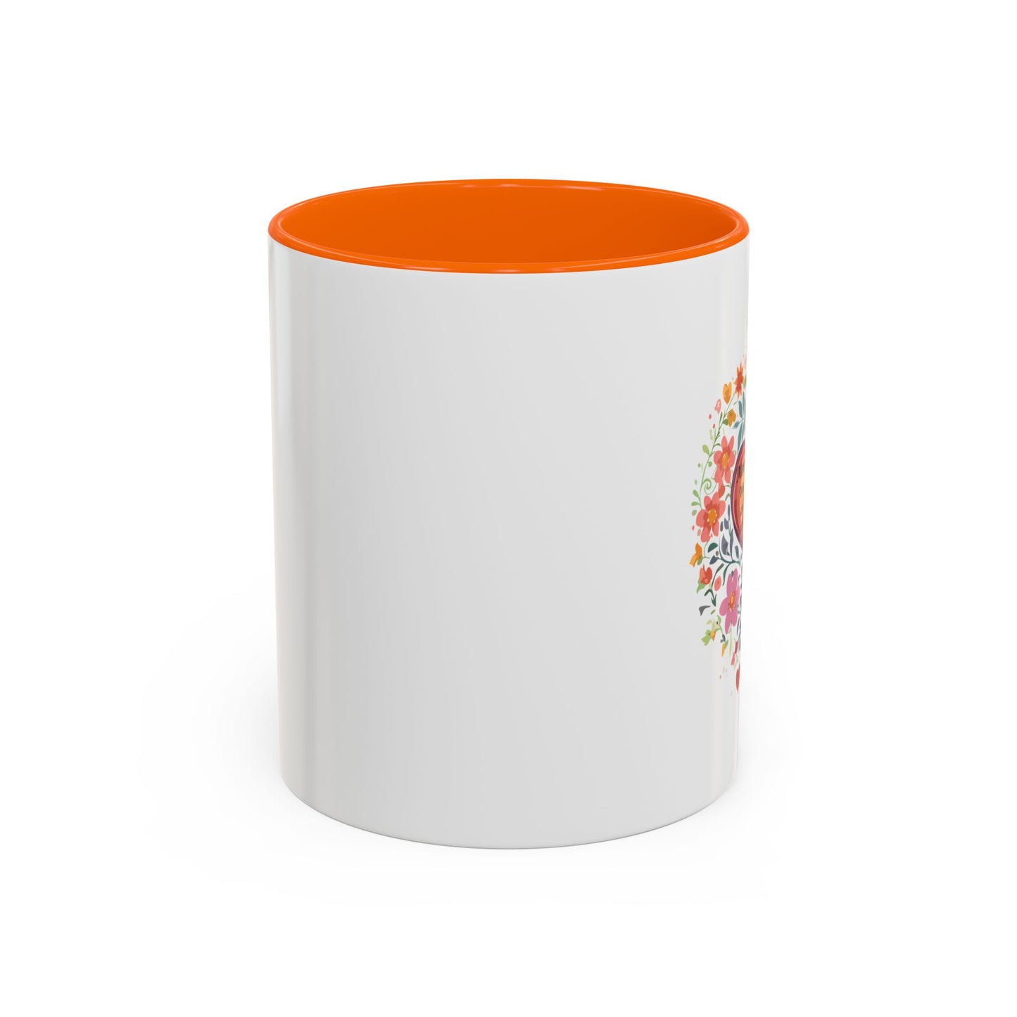 Mom Appreciation Heart Coffee Mug | Floral Design | 11 & 15oz Accent Mug