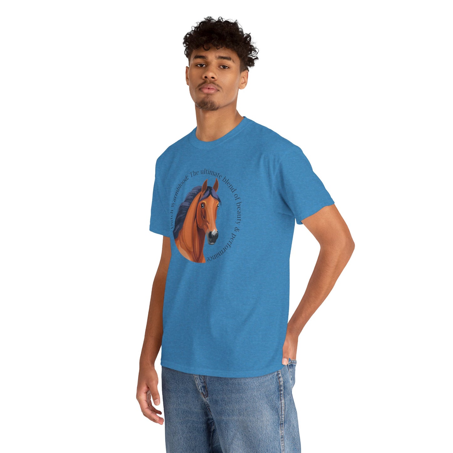 Dutch Warmblood Unisex Heavy Cotton Tee - "The Ultimate Blend of Beauty & Performance"