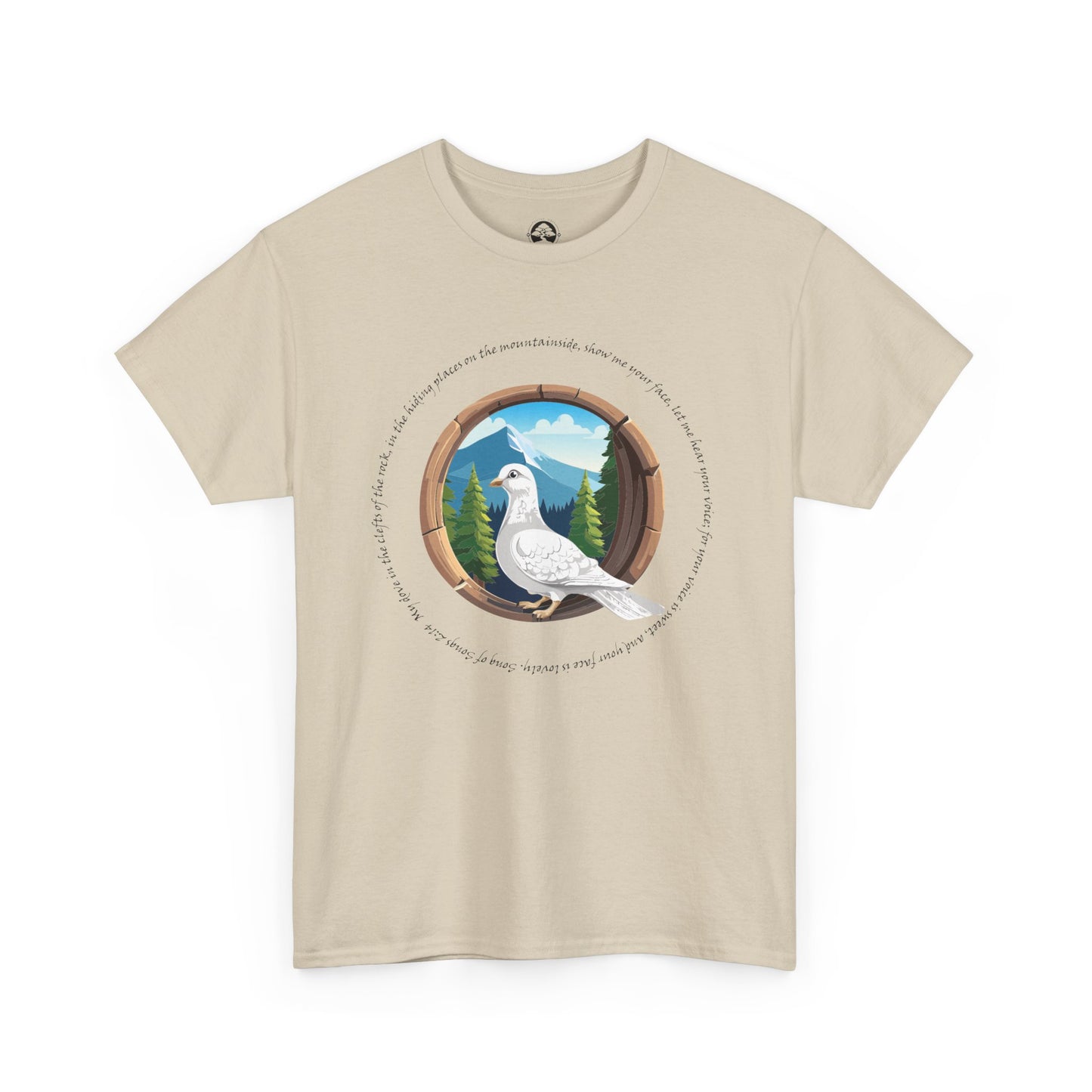 Camiseta unisex de algodón grueso inspirada en la naturaleza - con escritura