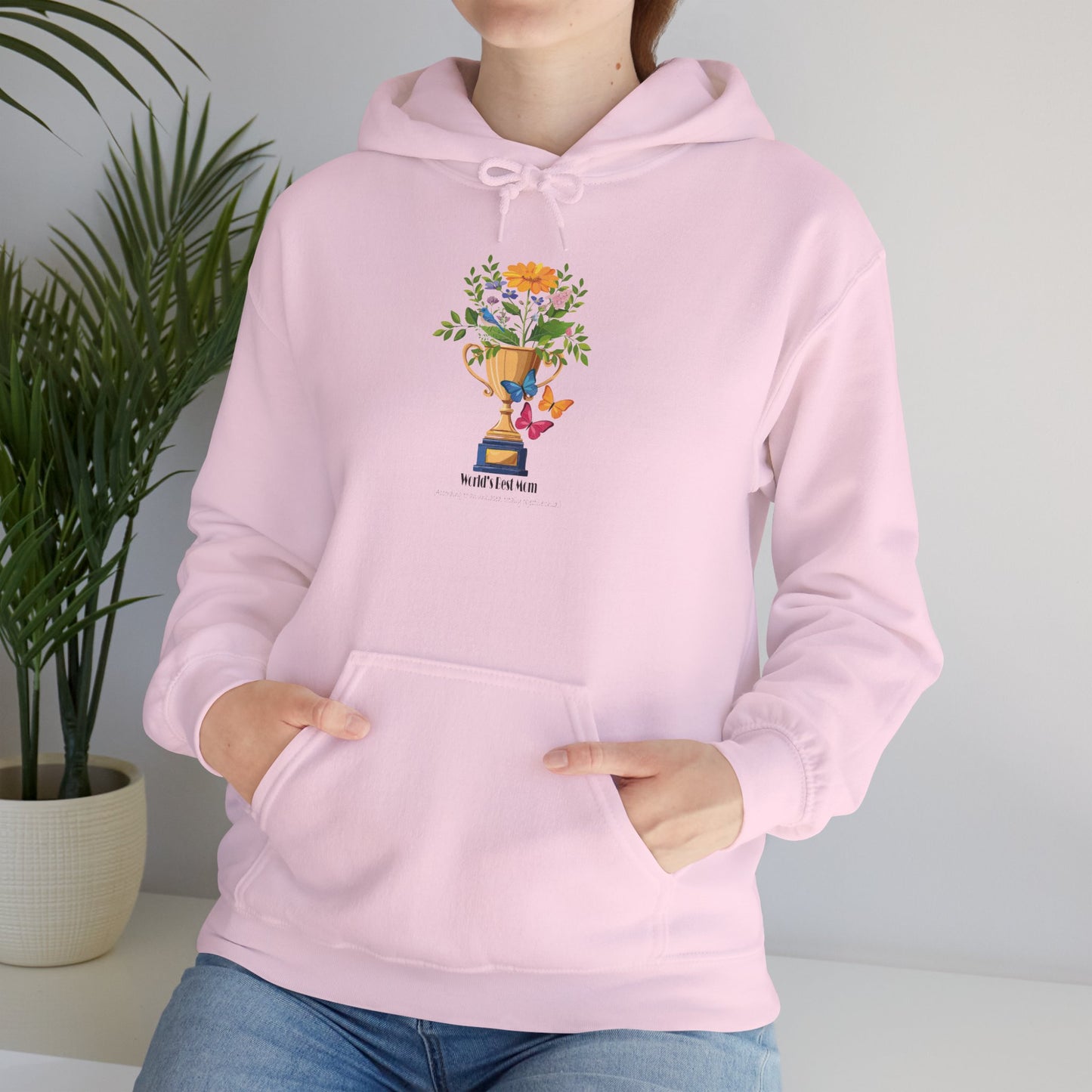 Floral Trophy Hoodie for Mom – Celebrate Achievements in Style