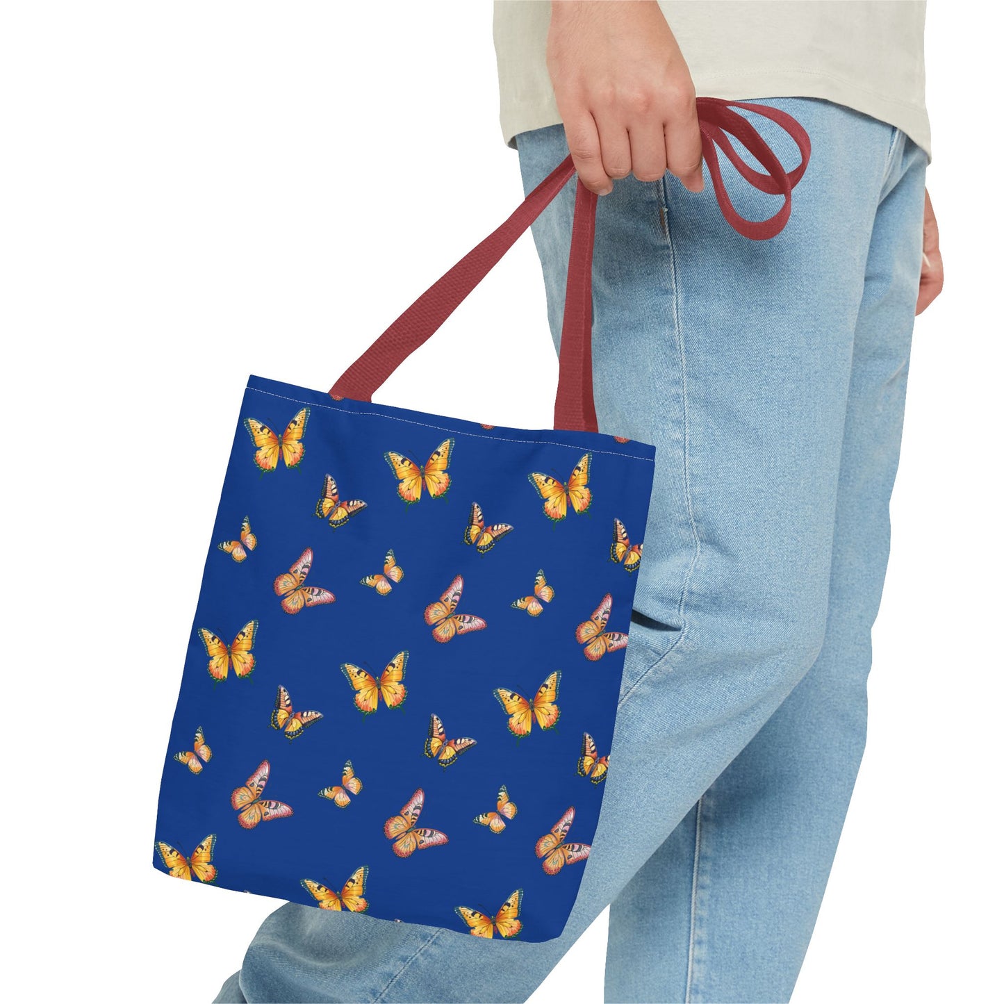Colorful Butterfly Print Tote Bag - Stylish & Functional