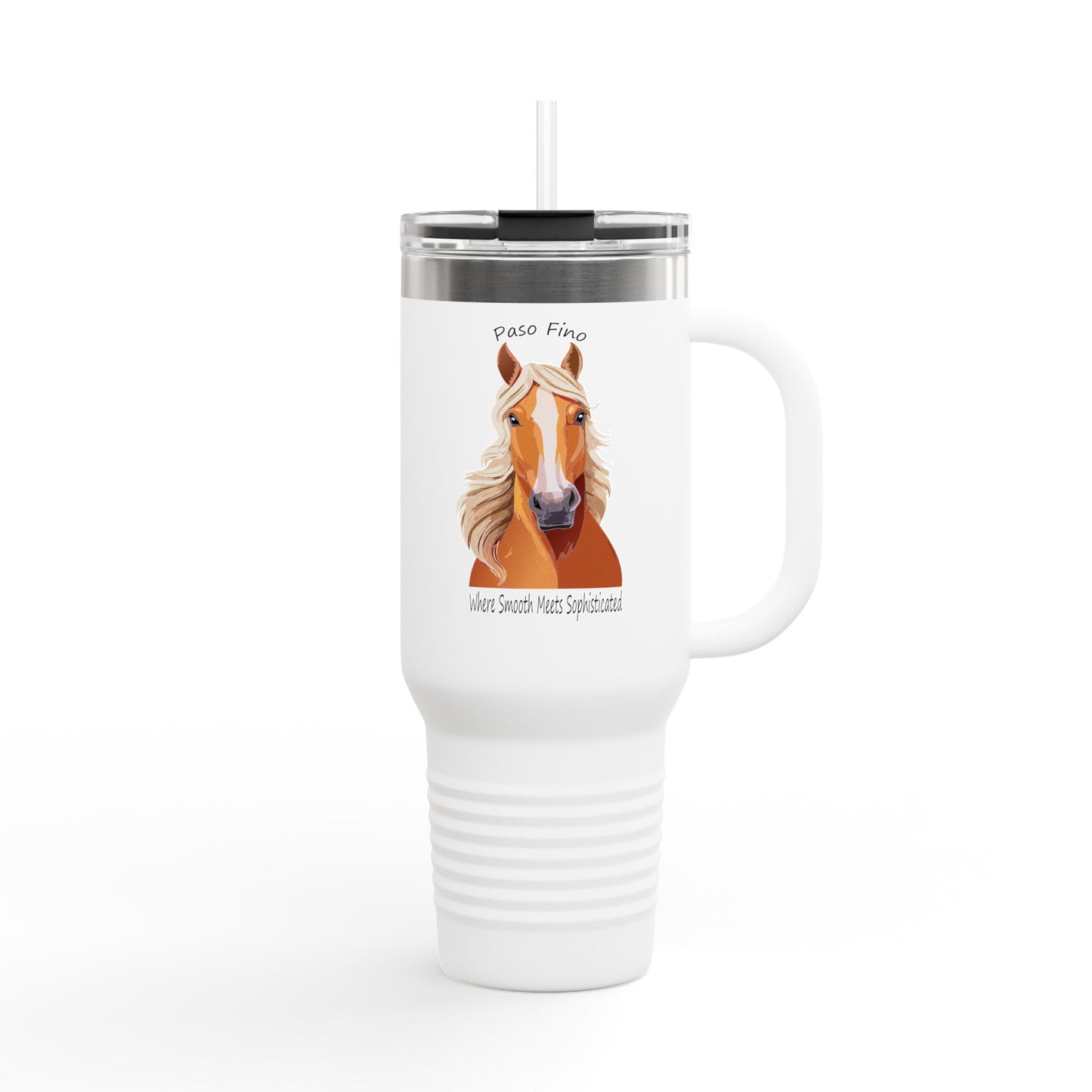 Paso Fino Horse Insulated Travel Mug - 40oz Durable Coffee Cup for Equestrians
