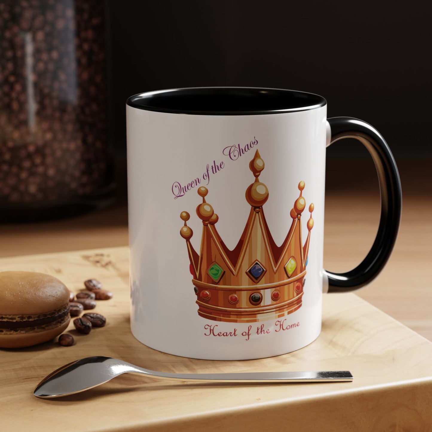 Queen of the Chaos Accent Coffee Mug - 11oz & 15oz - Perfect Gift for Home Decor