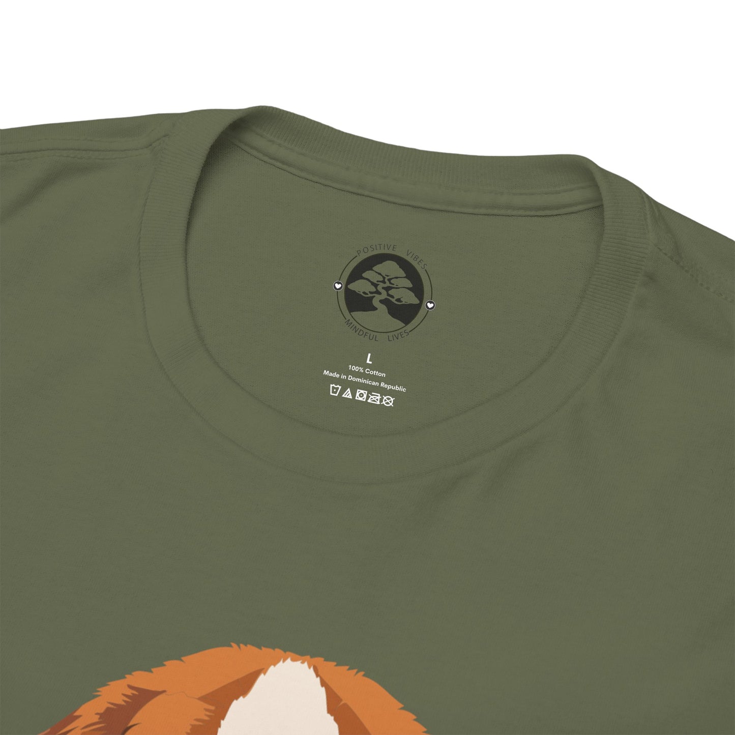 Camiseta unisex de algodón grueso con diseño de San Bernardo: Un abrazo en forma de perro