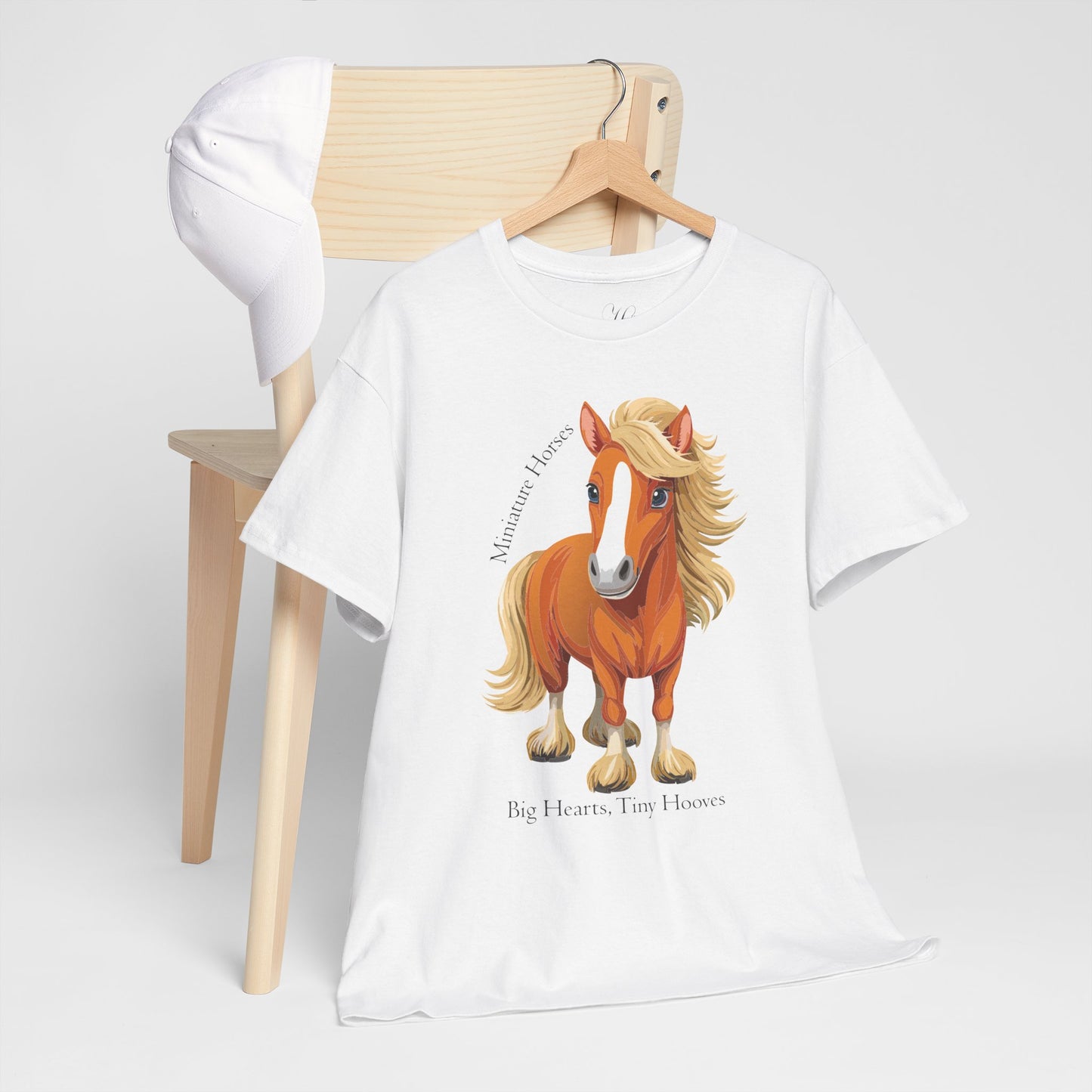 Miniature Horse Unisex Heavy Cotton Tee