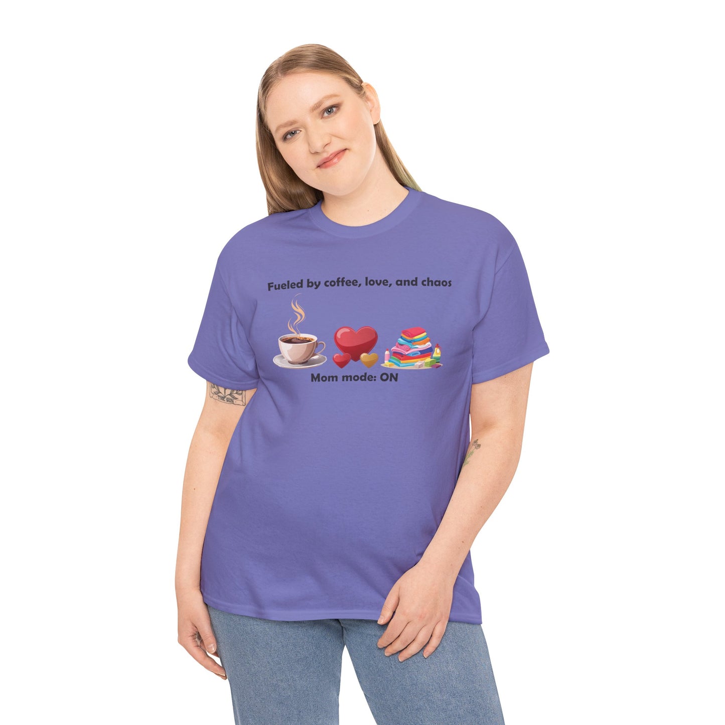 Mom Mode On Tee - Perfect for Coffee Lovers & Moms