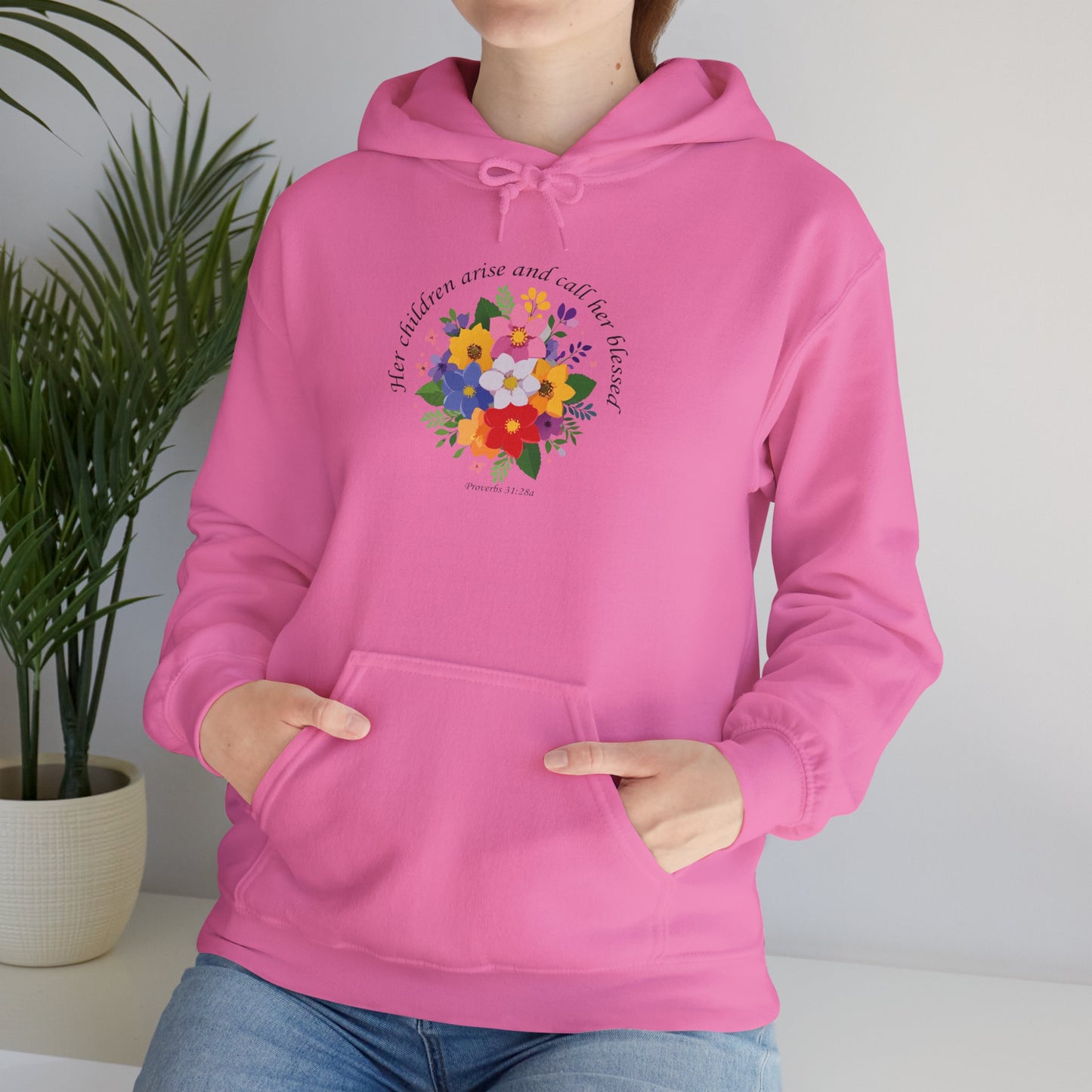 Floral Inspirational Hoodie for Mothers