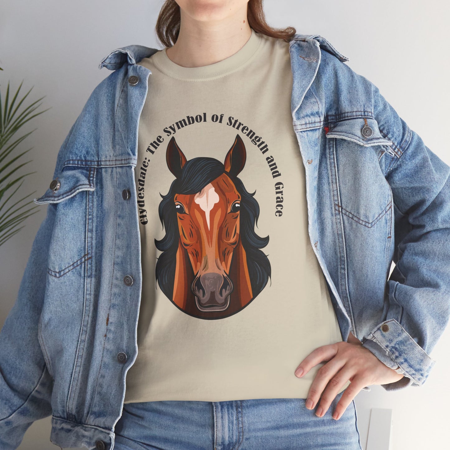 Clydesdale Horse Tee | Unisex Heavy Cotton T-Shirt