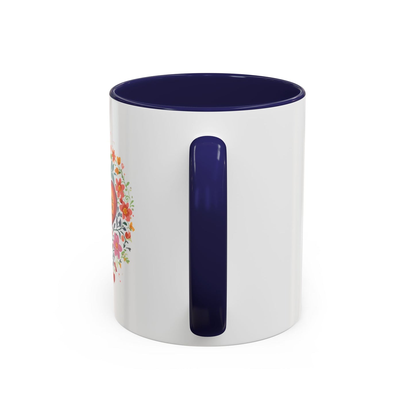 Mom Appreciation Heart Coffee Mug | Floral Design | 11 & 15oz Accent Mug