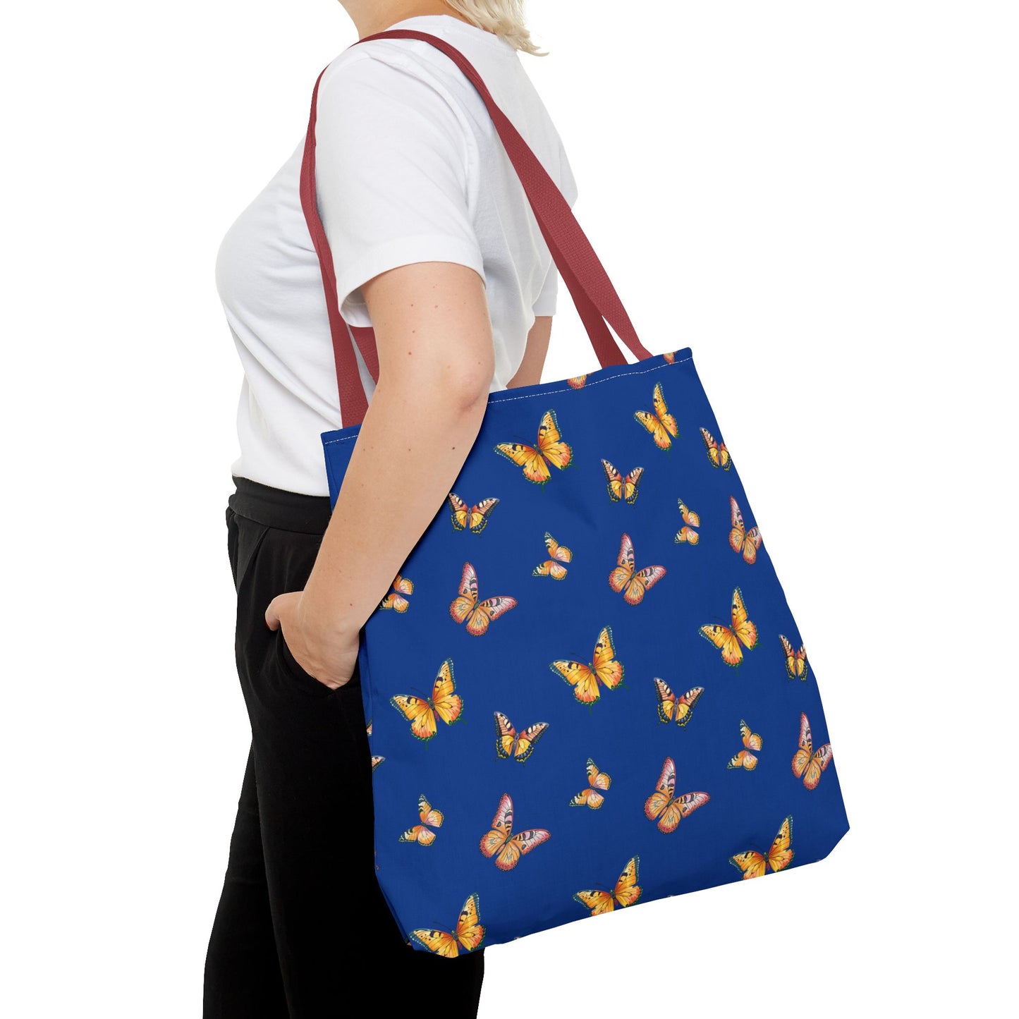 Colorful Butterfly Print Tote Bag - Stylish & Functional