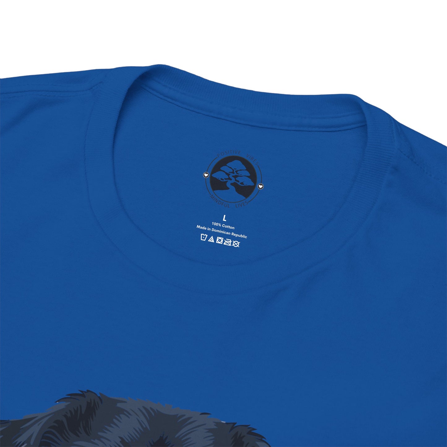 Camiseta unisex de algodón grueso Rottweiler - Power Wraped in Lover