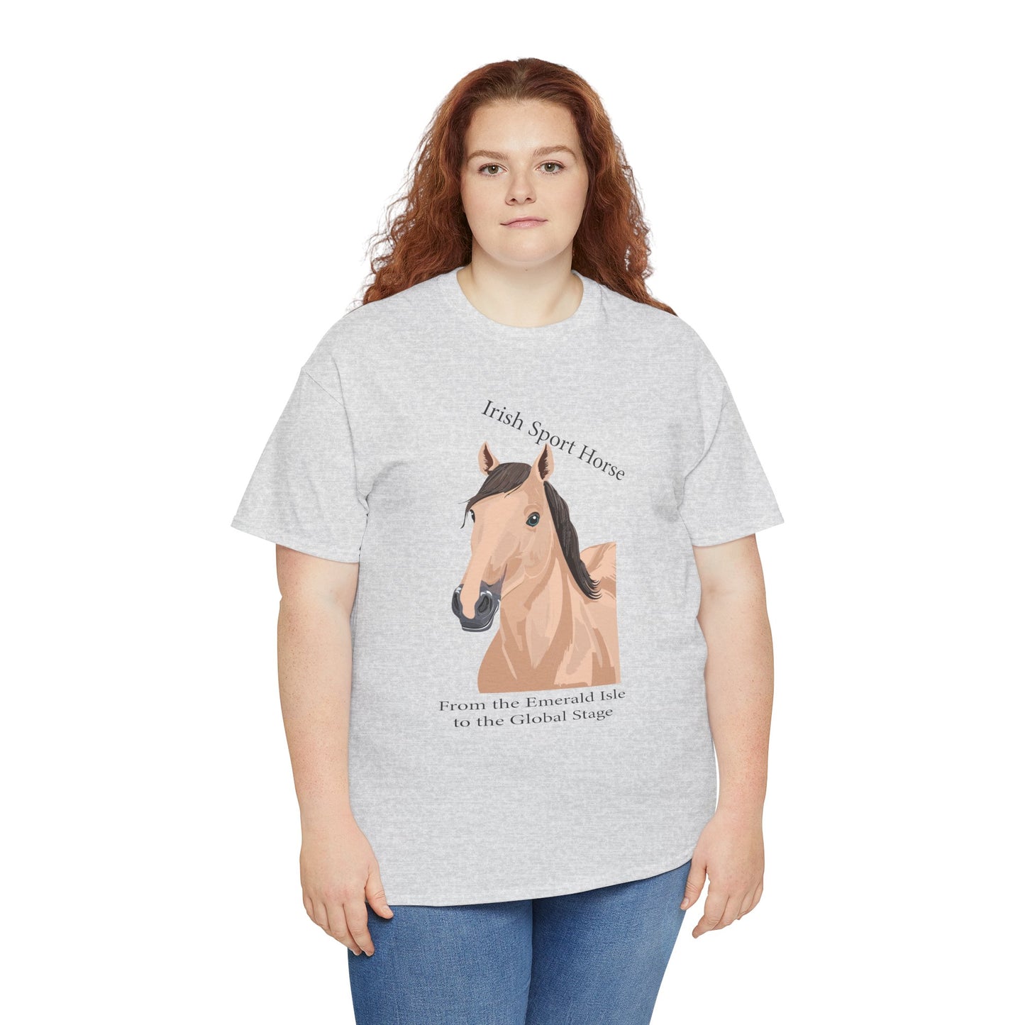Irish Sport Horse Tee - Unisex Heavy Cotton T-Shirt
