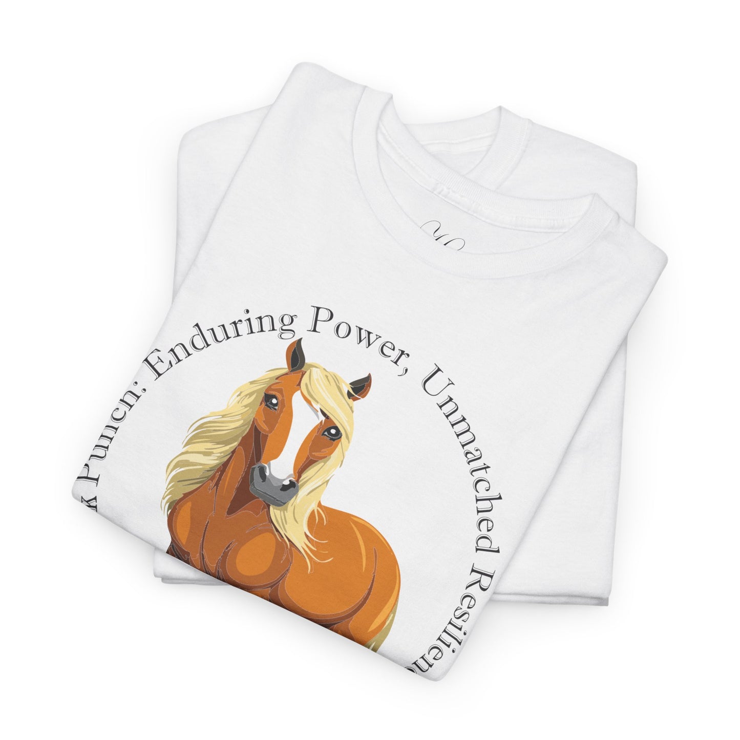 Suffolk Punch Unisex Heavy Cotton Tee - Enduring Power Horse Graphic Tee