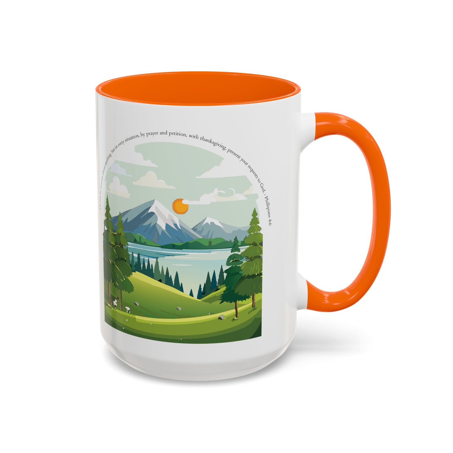 Taza de café inspiradora de naturaleza: perfecta para amantes de las actividades al aire libre y motivación matutina.