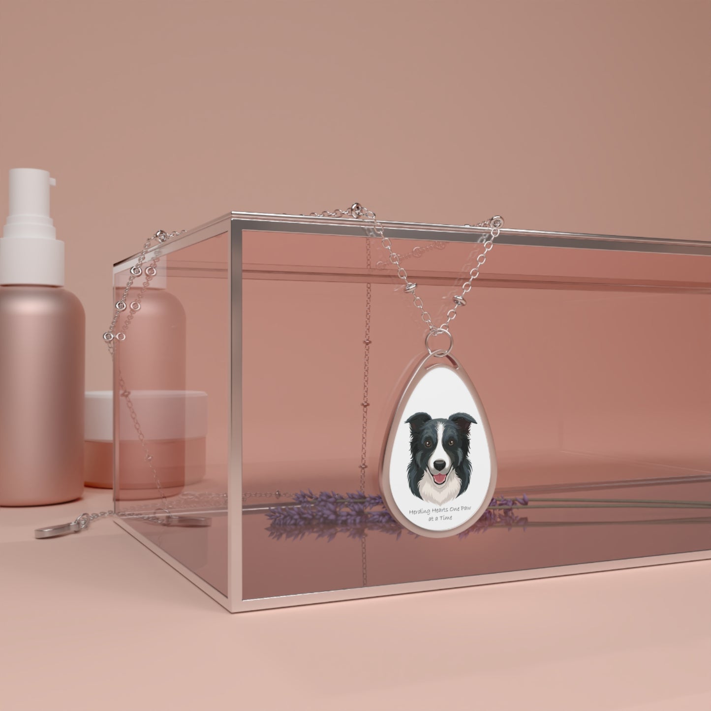 Border Collie Oval Necklace - Perfect Gift for Dog Lovers