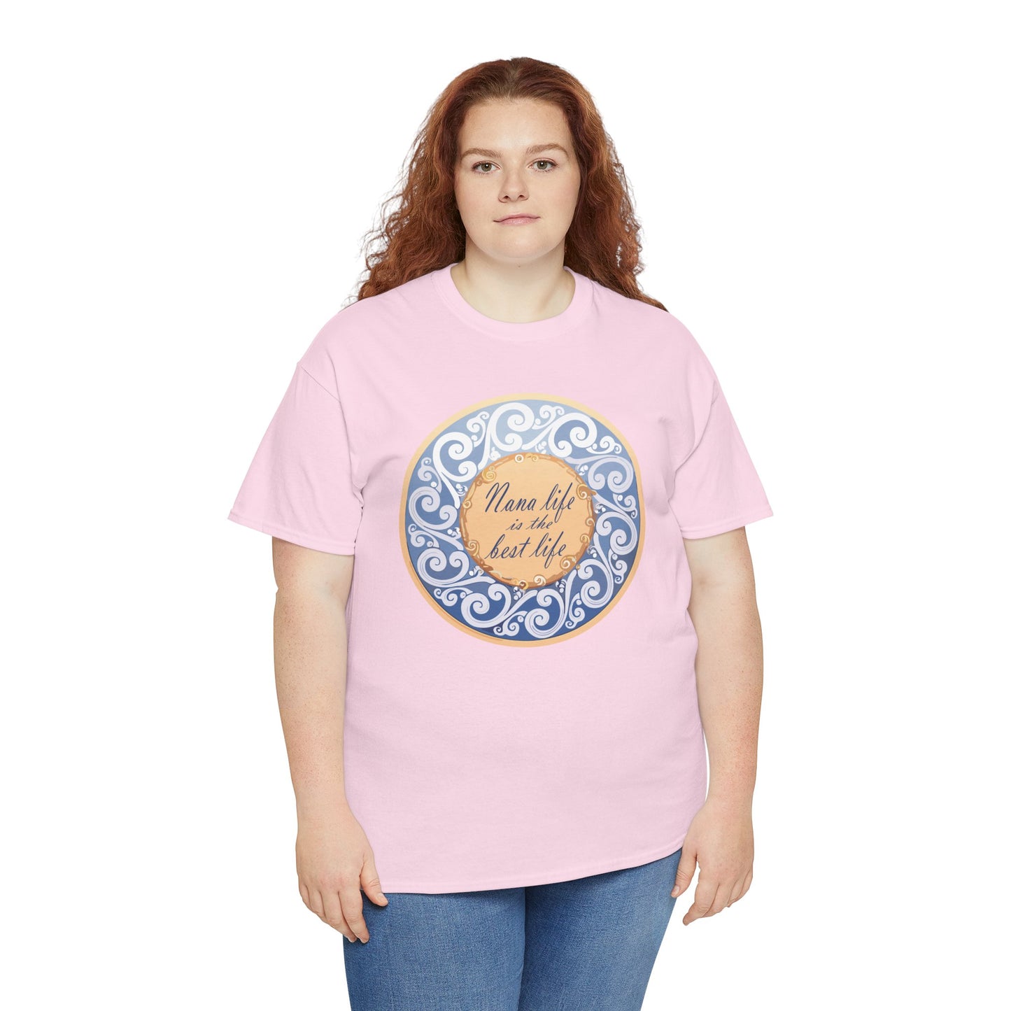 Motivational Unisex Heavy Cotton Tee - "Nana Life is the Best Life"