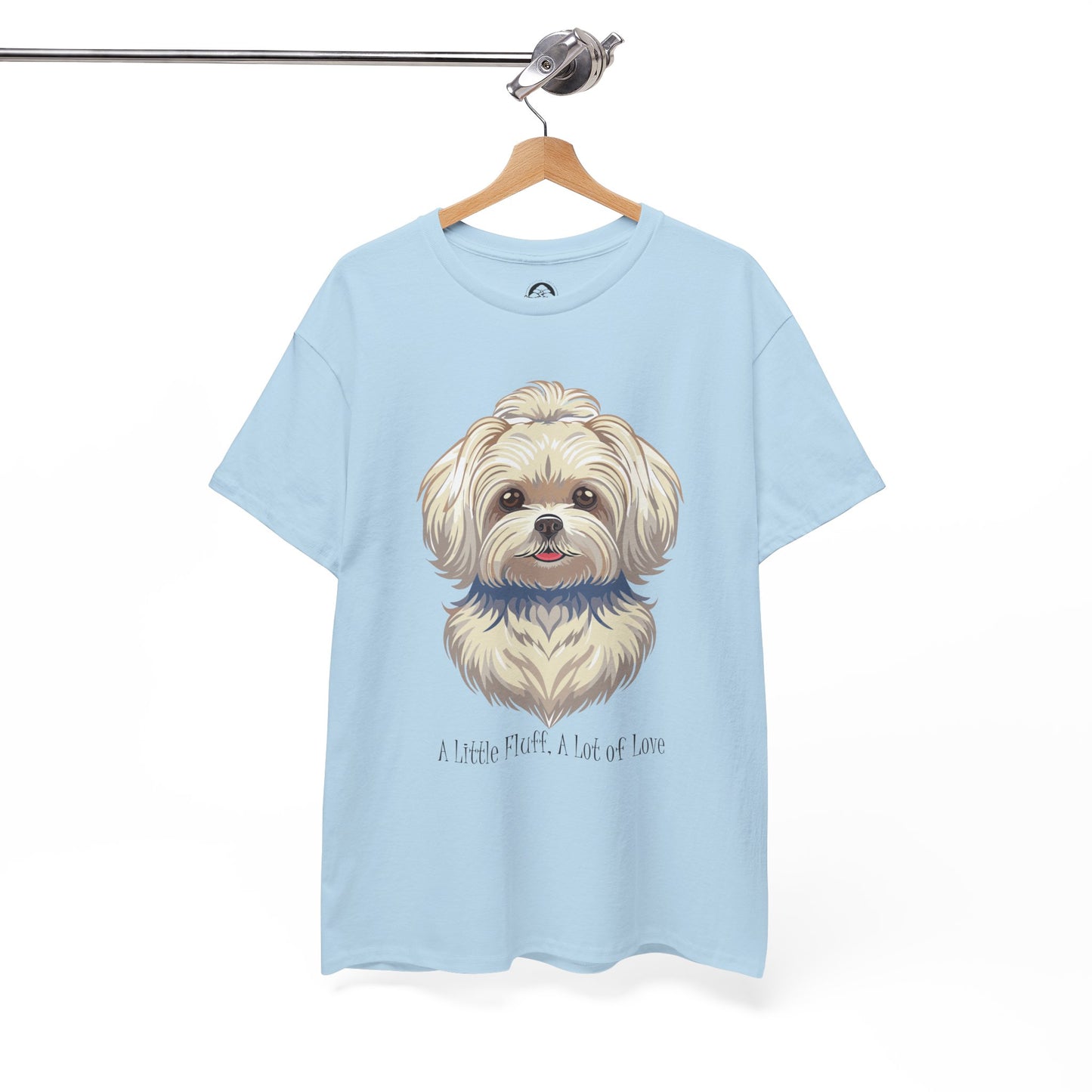 Camisa unisex de algodón grueso "Maltés - Un poco de pelusa, mucho amor"