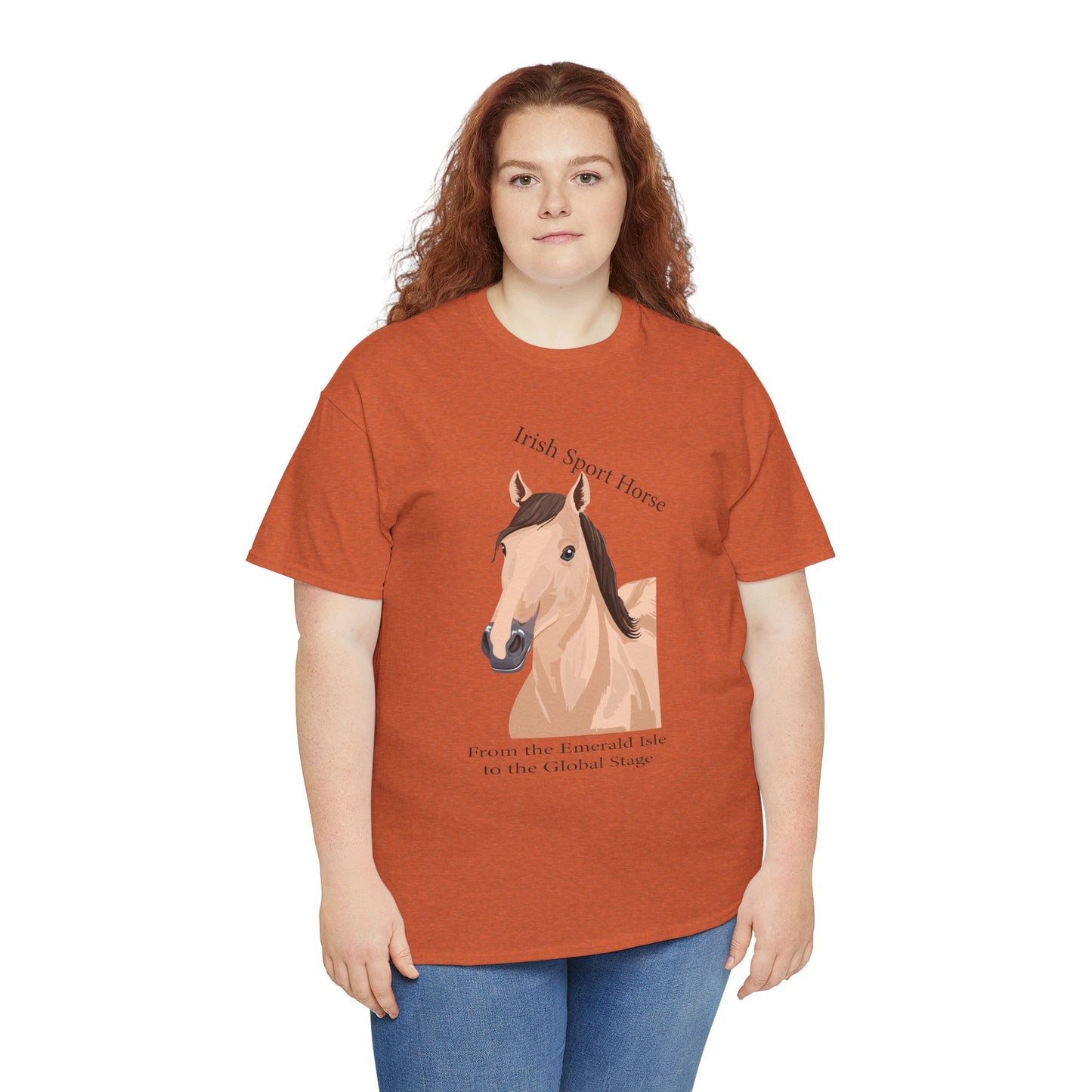 Irish Sport Horse Tee - Unisex Heavy Cotton T-Shirt