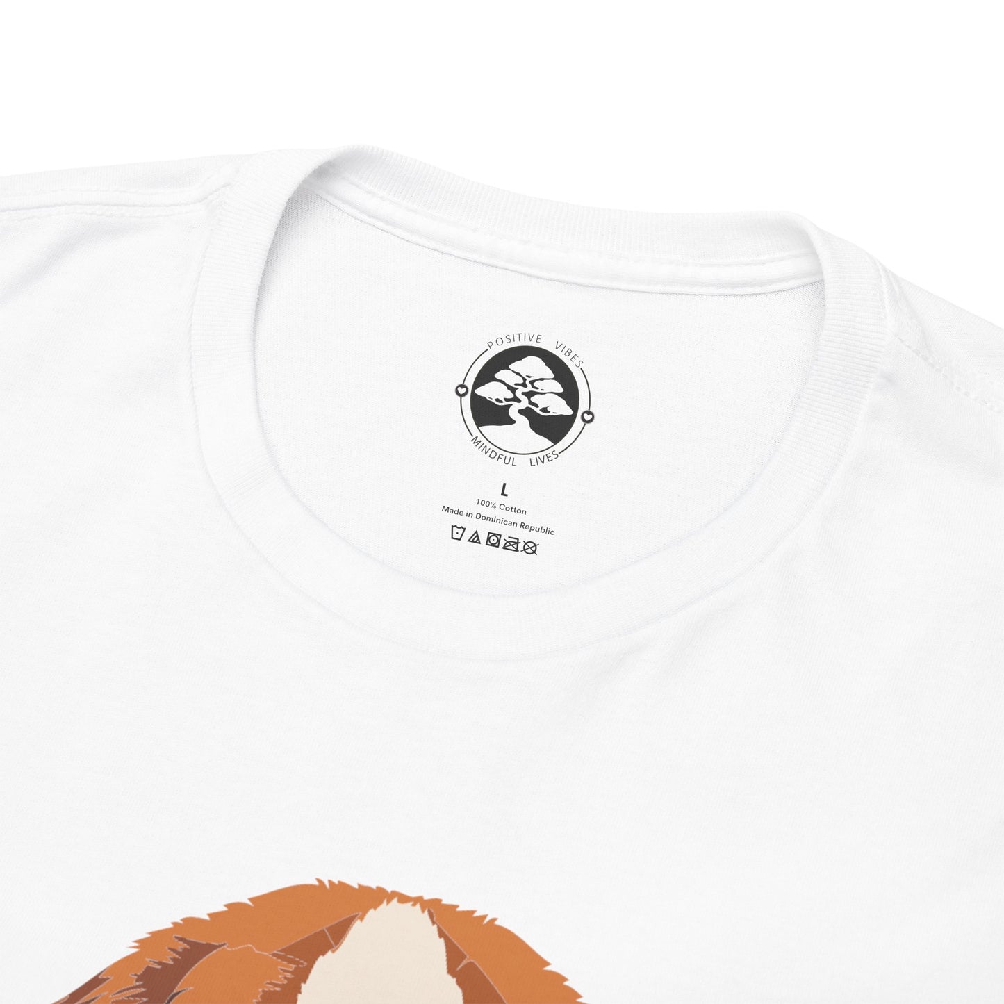 Camiseta unisex de algodón grueso con diseño de San Bernardo: Un abrazo en forma de perro