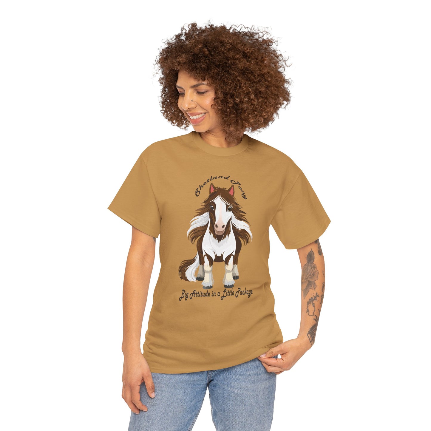 Shetland Pony Unisex Heavy Cotton Tee