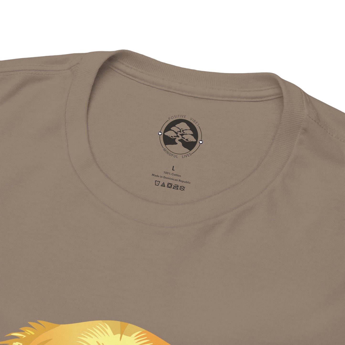 Golden Retriever - Camiseta unisex de algodón grueso con sol y sonrisas doradas