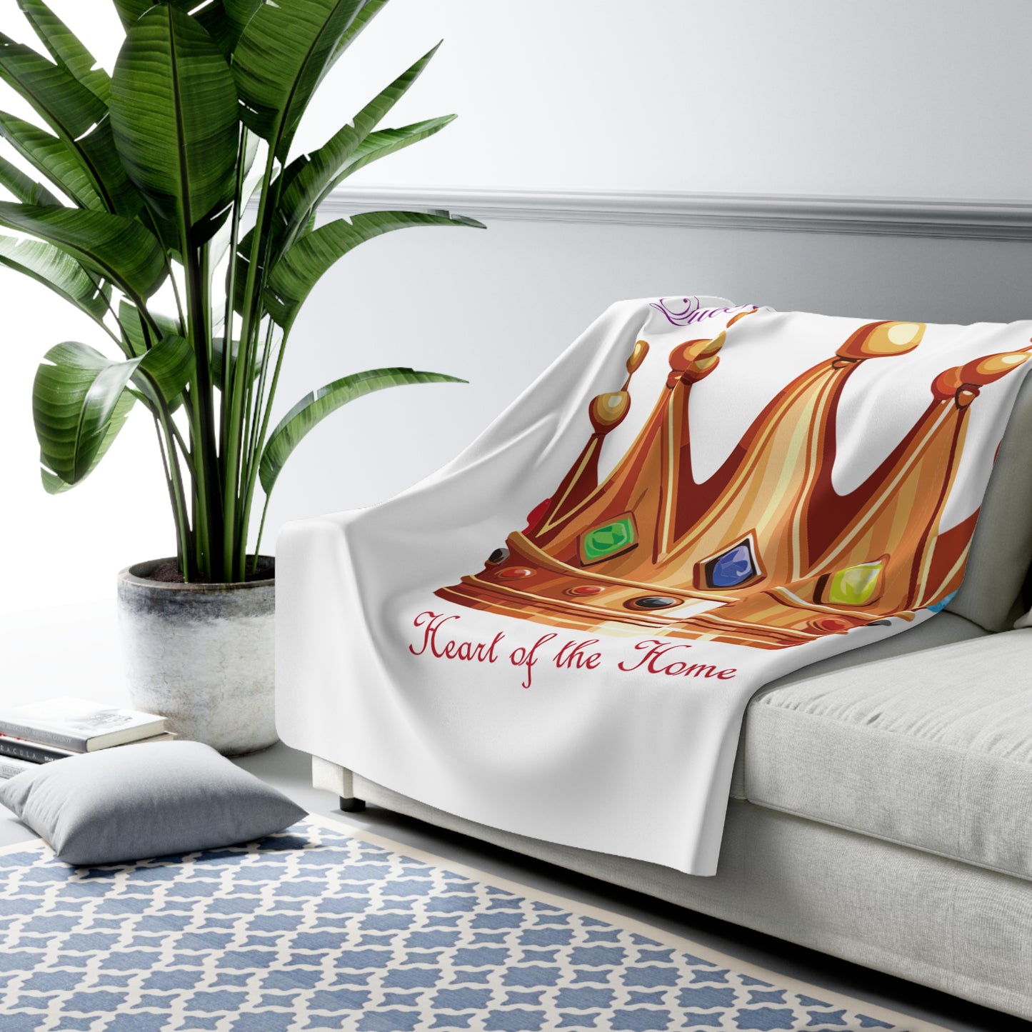 Queen of the Chaos Sherpa Fleece Blanket - Heart of the Home