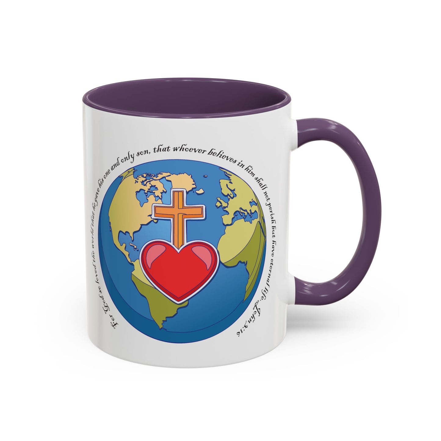 Taza de café con acento inspirador: diseño de fe y amor, perfecta para la motivación diaria.